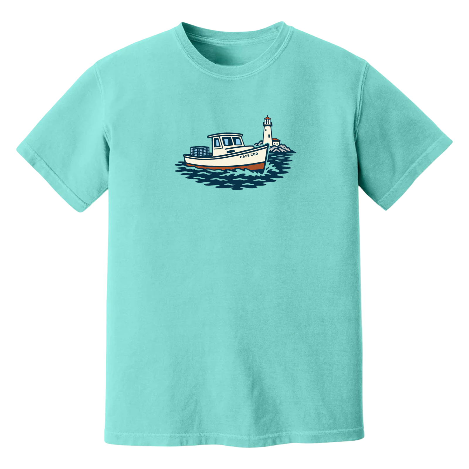 Cape Cod Lobster Boat Soft Cotton T-Shirt