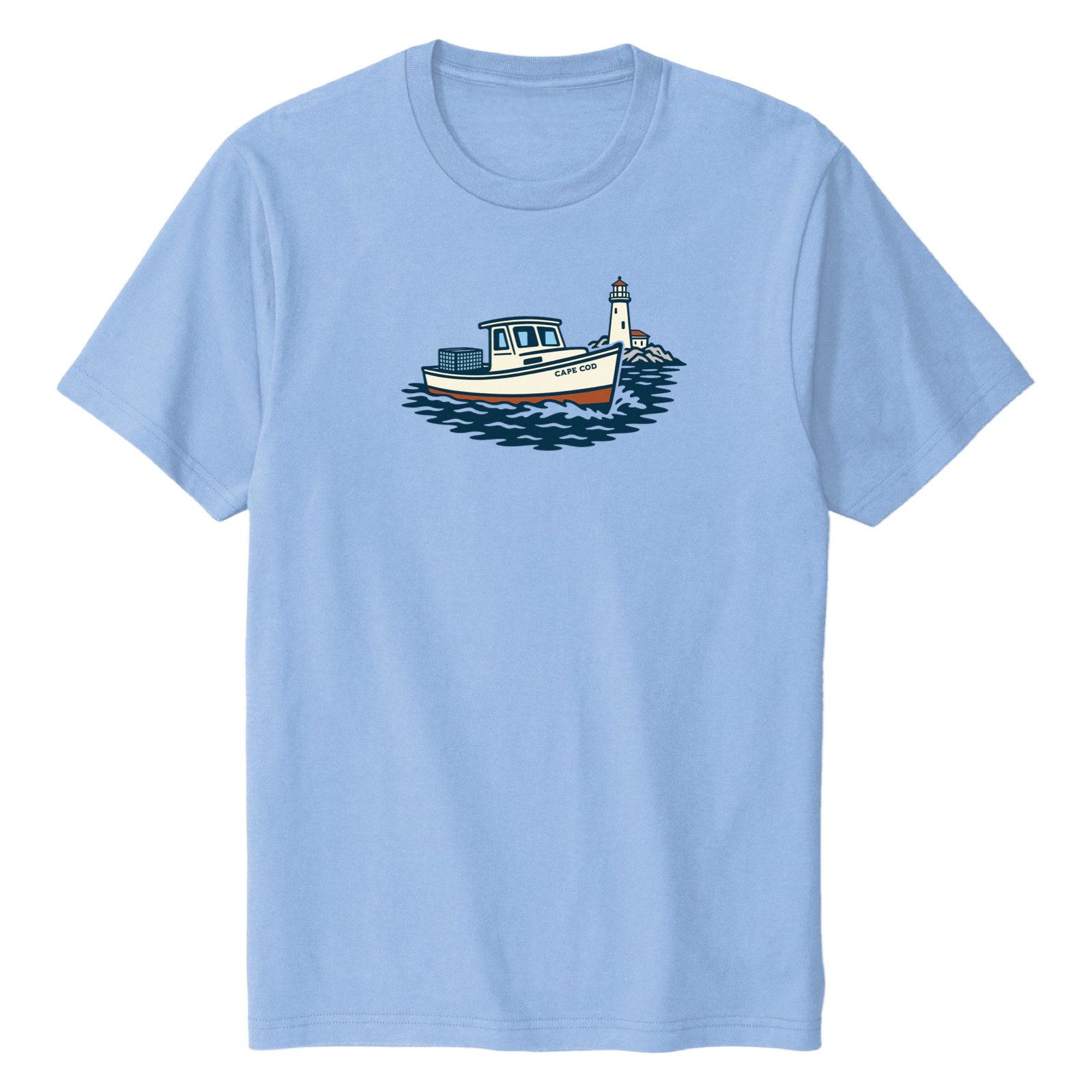 Cape Cod Lobster Boat Soft Cotton T-Shirt