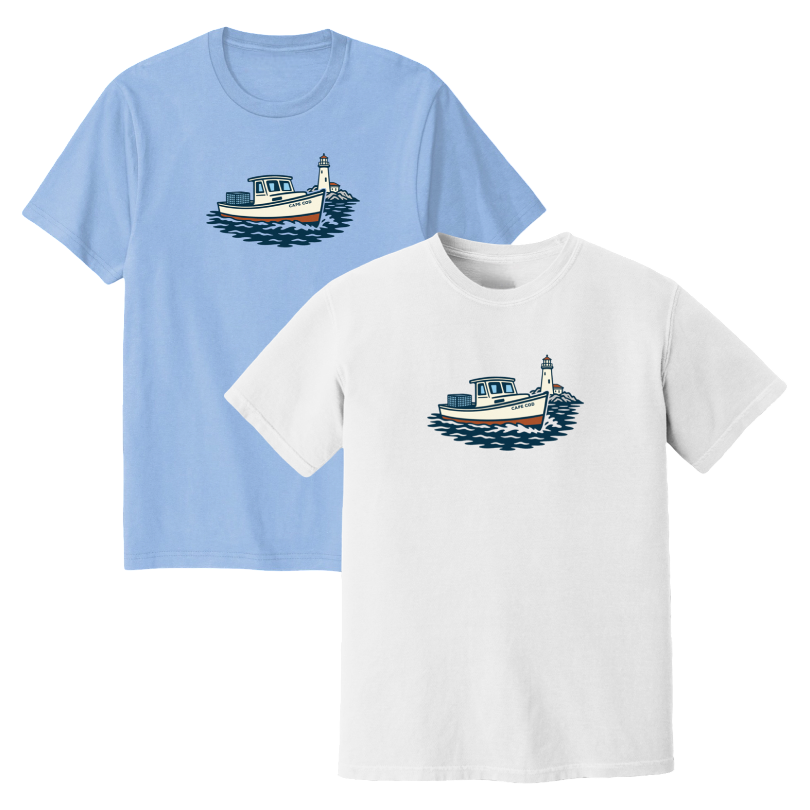 Cape Cod Lobster Boat Soft Cotton T-Shirt