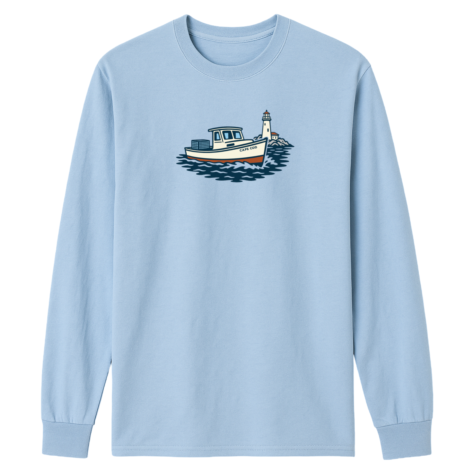 Cape Cod Lobster Boat Essential Long Sleeve Tee