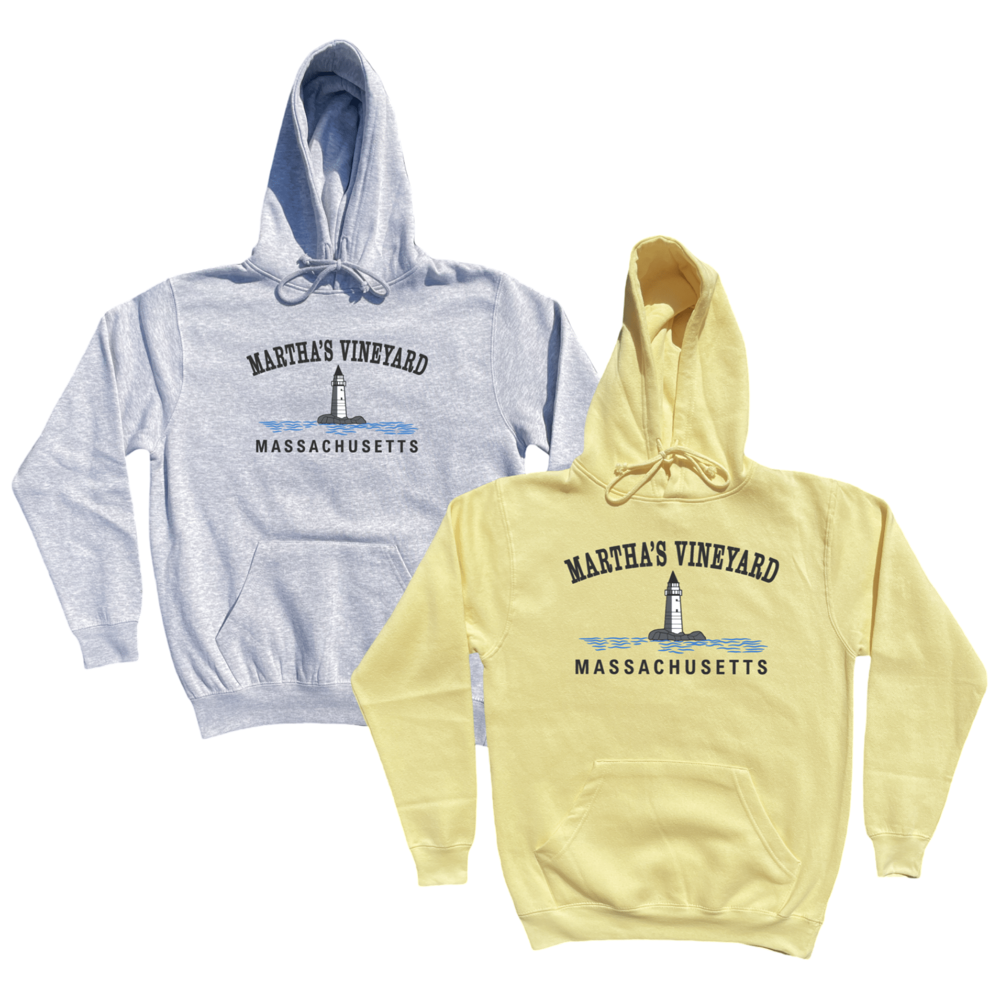 Martha's Vineyard Big Lighthouse Soft Fleece Hoodie