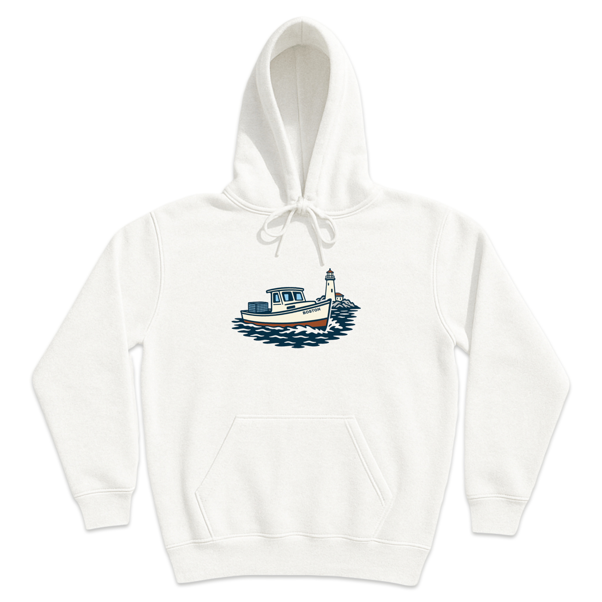 Cape Cod Clothing Company Boston Lobster Boat Soft Fleece Hoodie