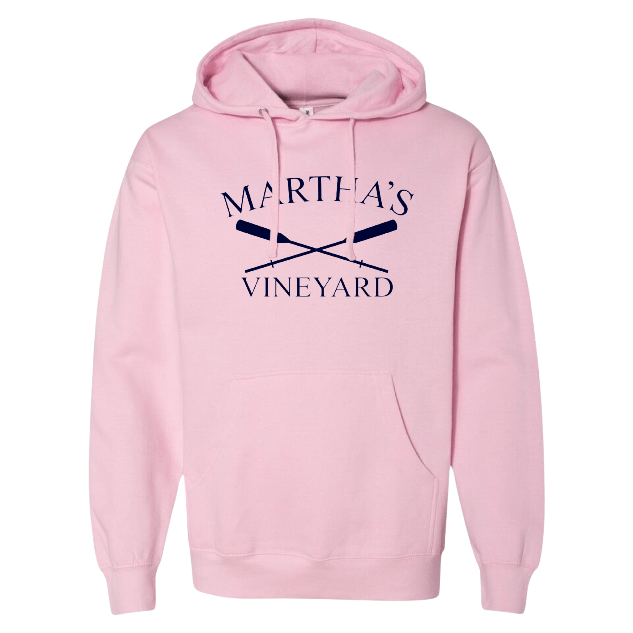 Martha's Vineyard Crossed Oar Essential Hoodie, pink