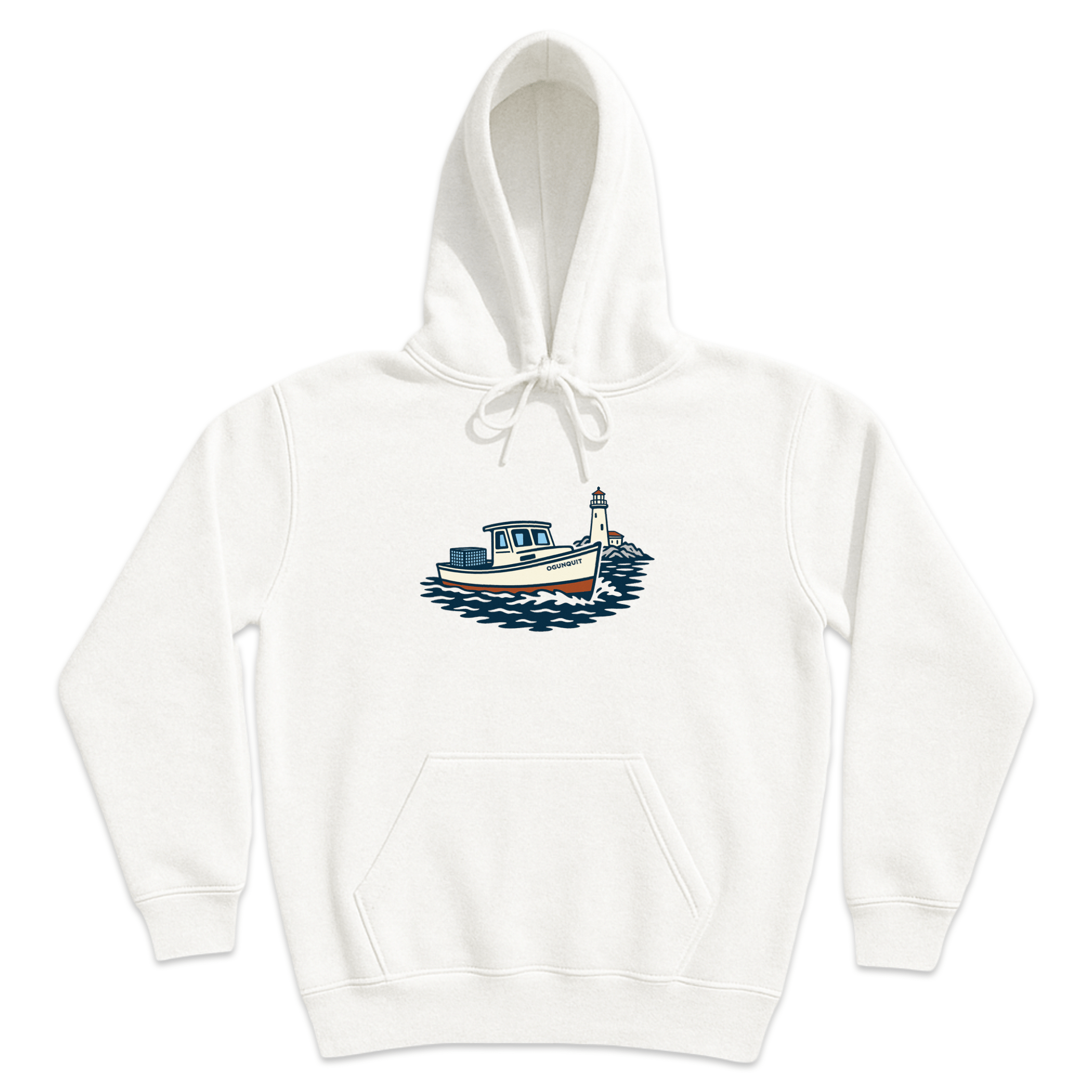 Cape Cod Clothing Company Ogunquit Lobster Boat Soft Fleece Hoodie