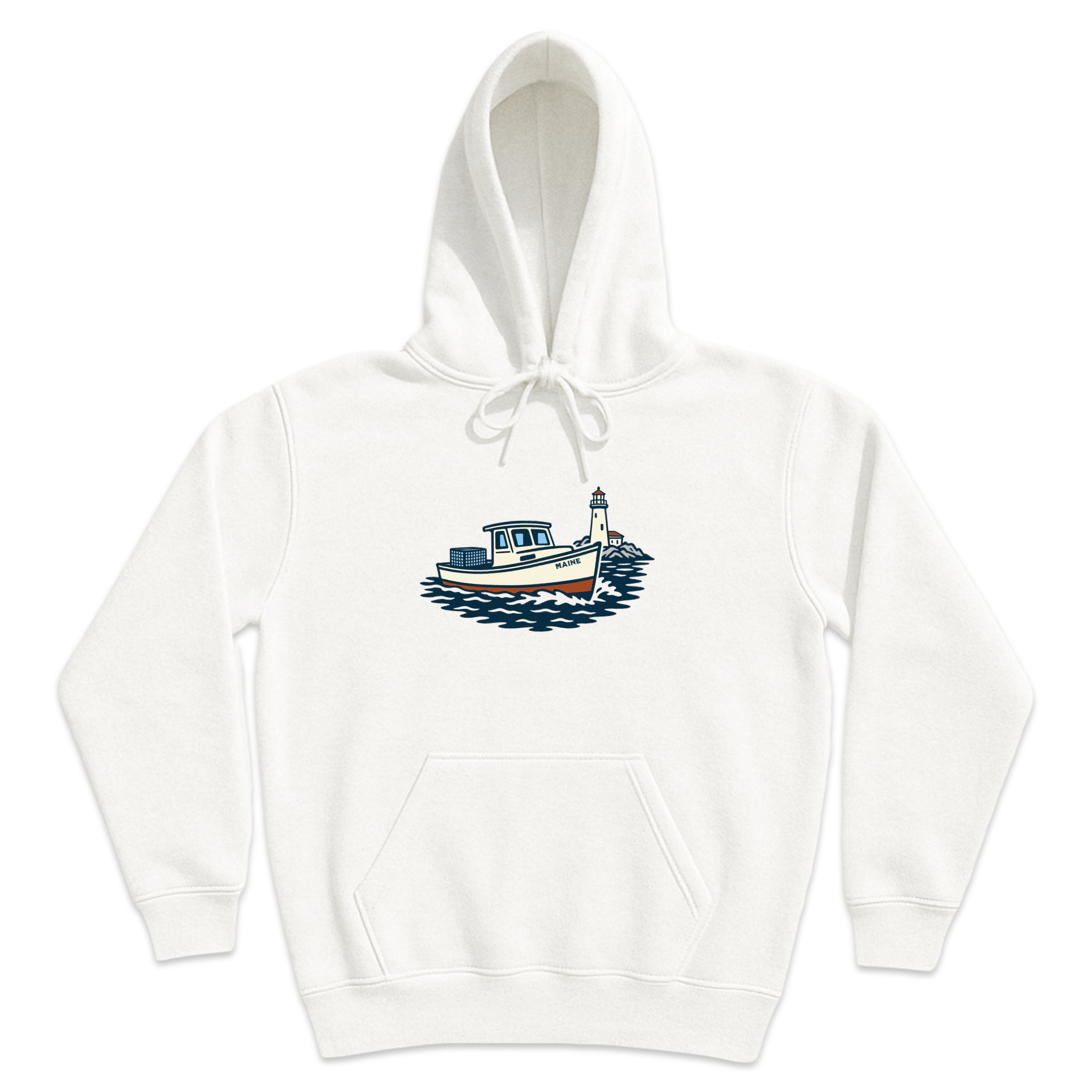 Cape Cod Clothing Company Maine Lobster Boat Soft Fleece Hoodie