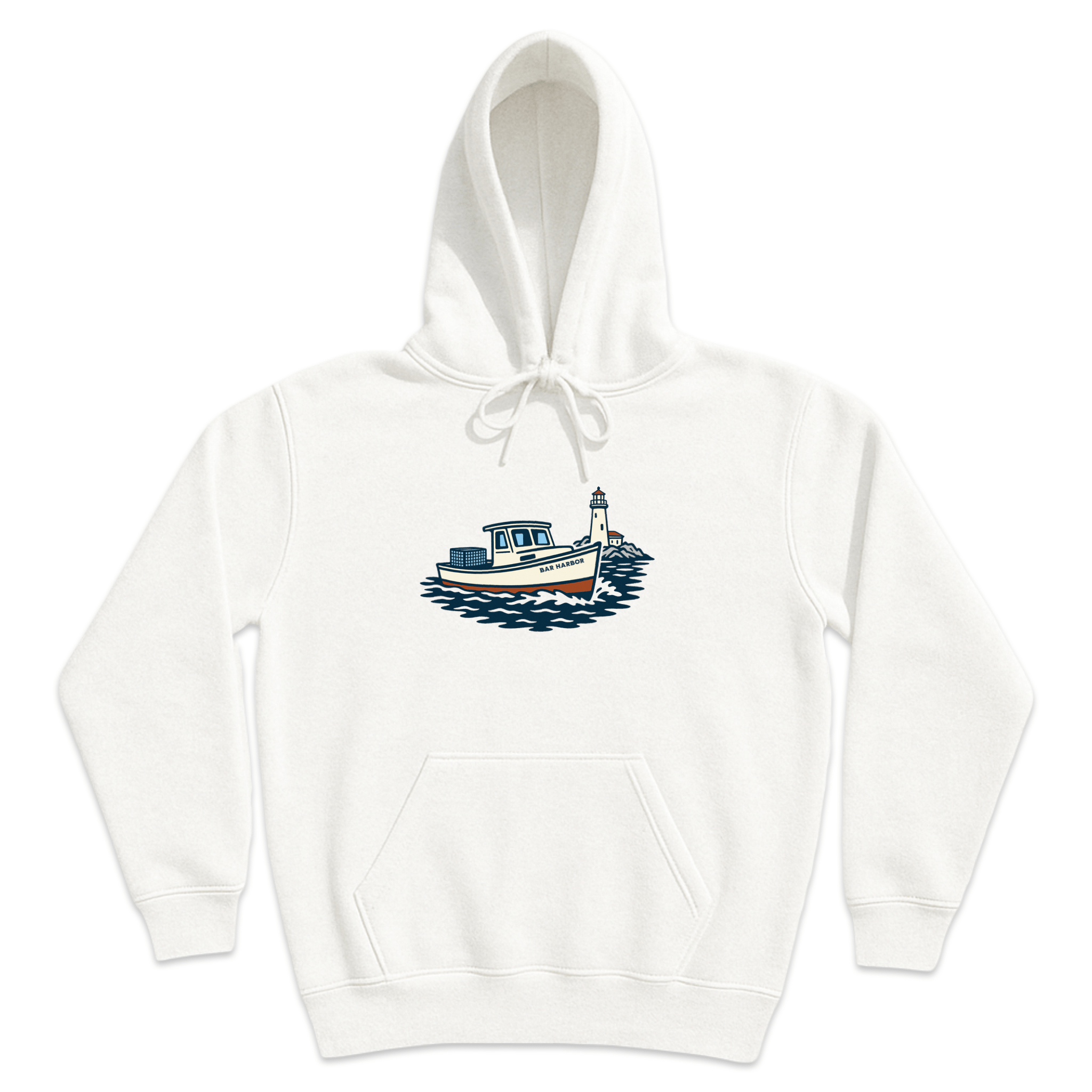 Cape Cod Clothing Company Bar Harbor Lobster Boat Soft Fleece Hoodie