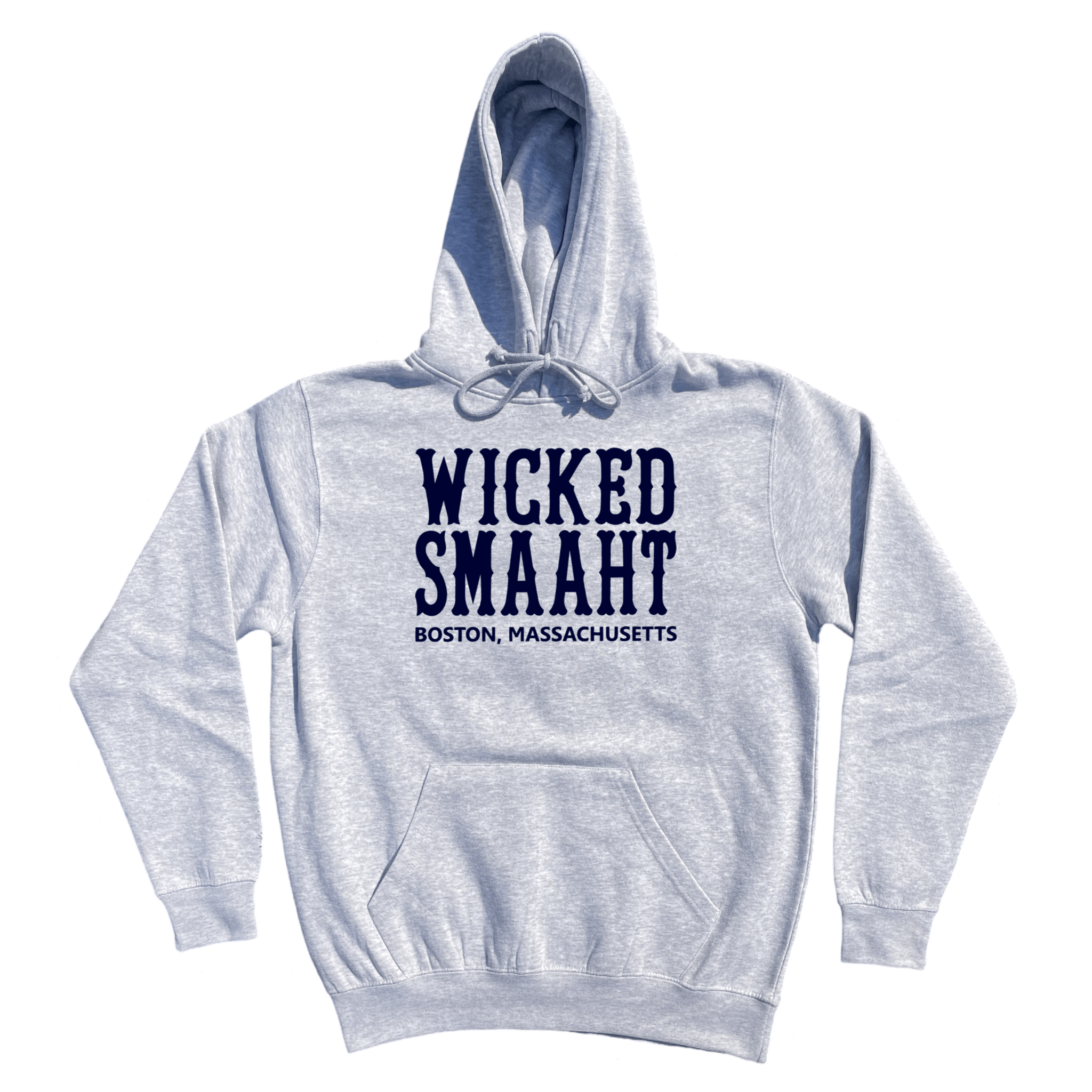 Boston Wicked Smaaht Soft Fleece Hoodie, heather grey