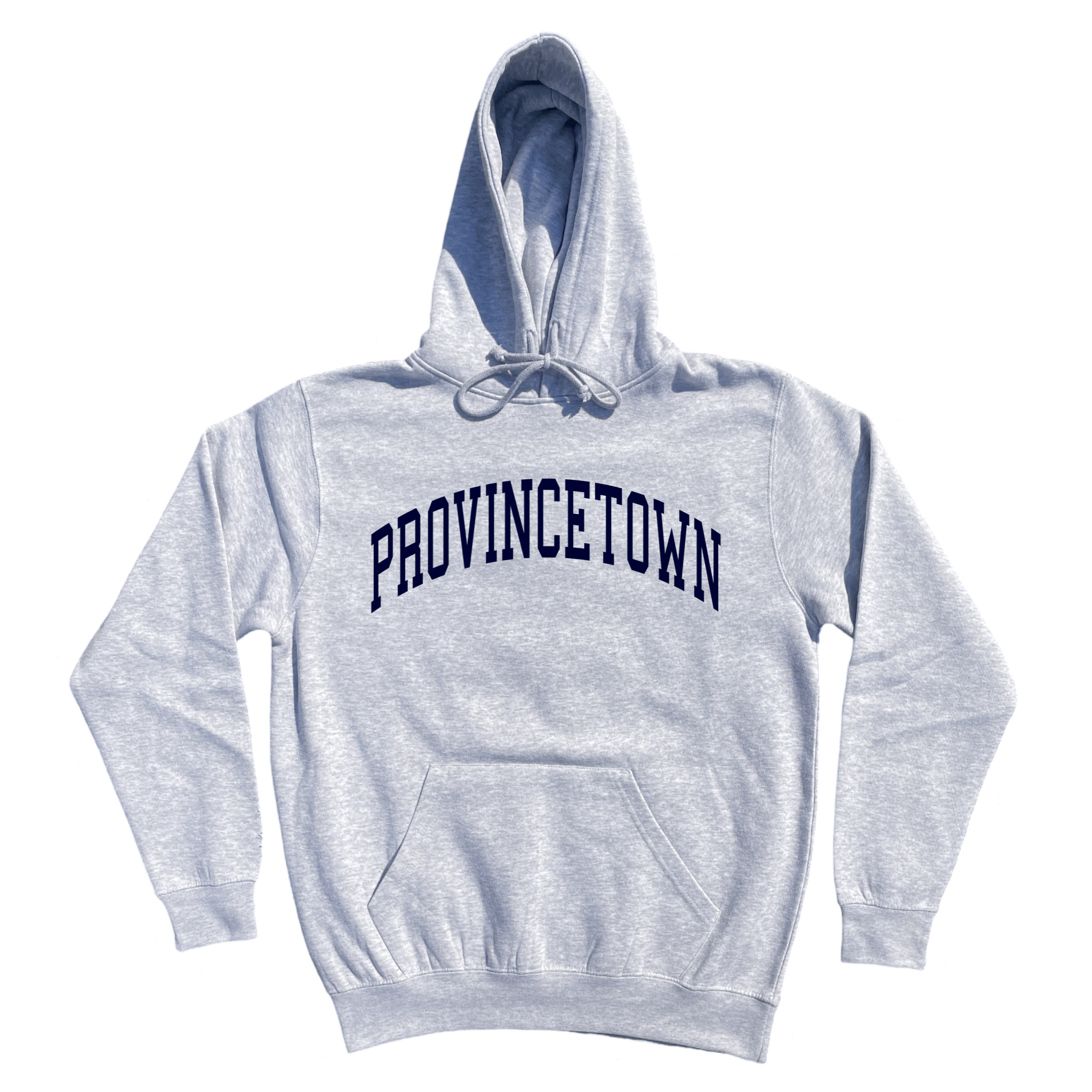 Provincetown Soft Fleece Hoodie, heather grey