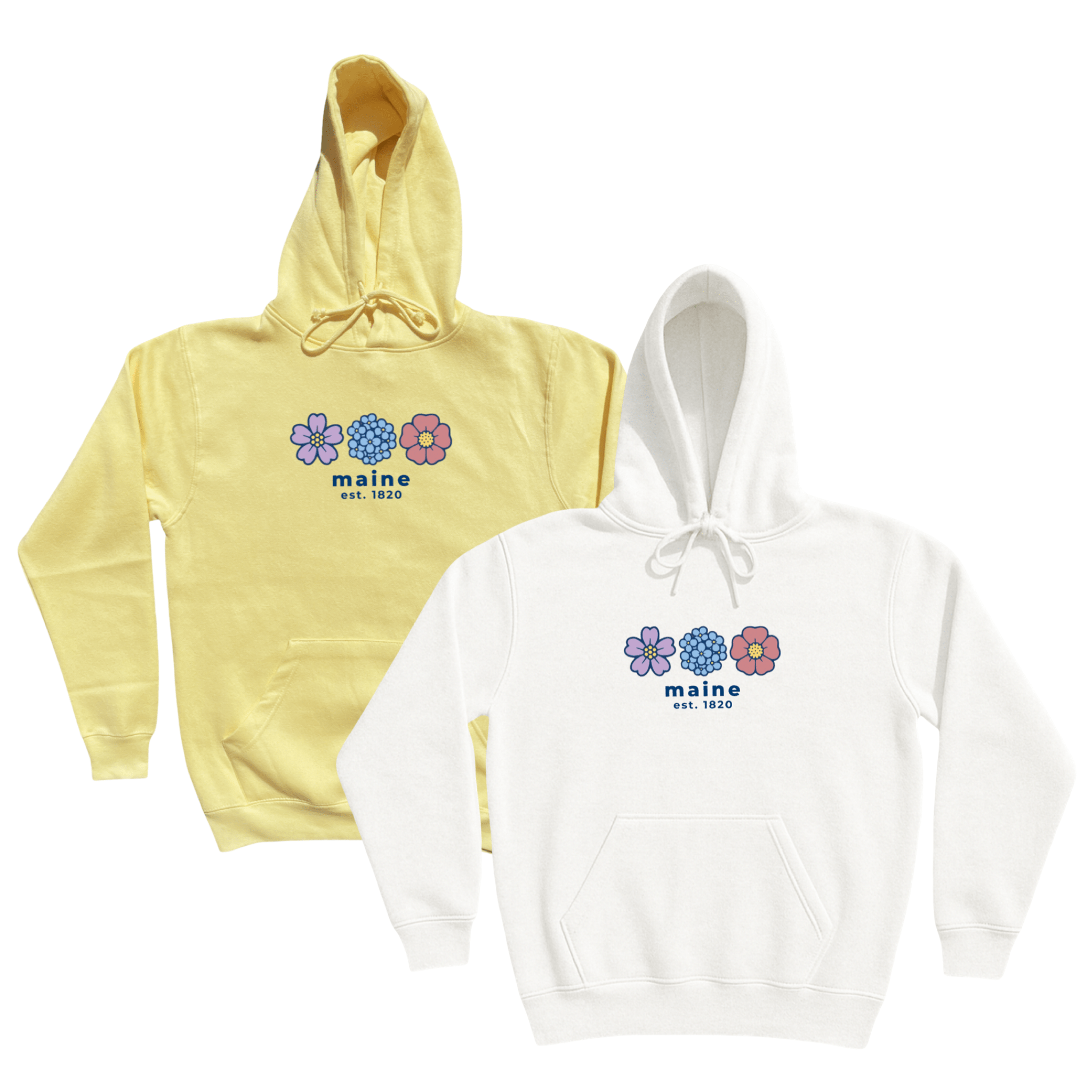 Cape Cod Clothing Company Maine Summer Bloom Soft Fleece Hoodie