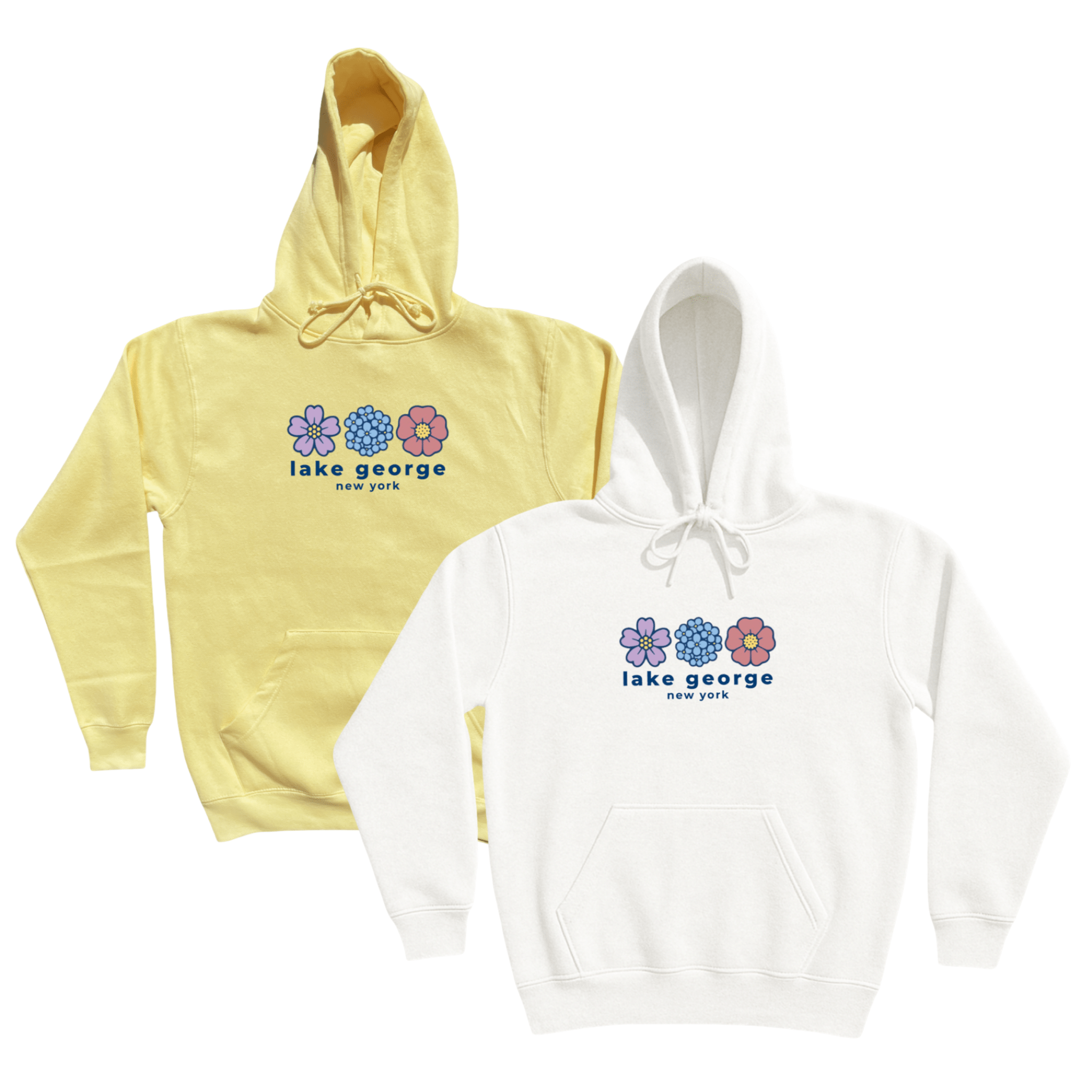 Cape Cod Clothing Company Lake George Summer Bloom Soft Fleece Hoodie