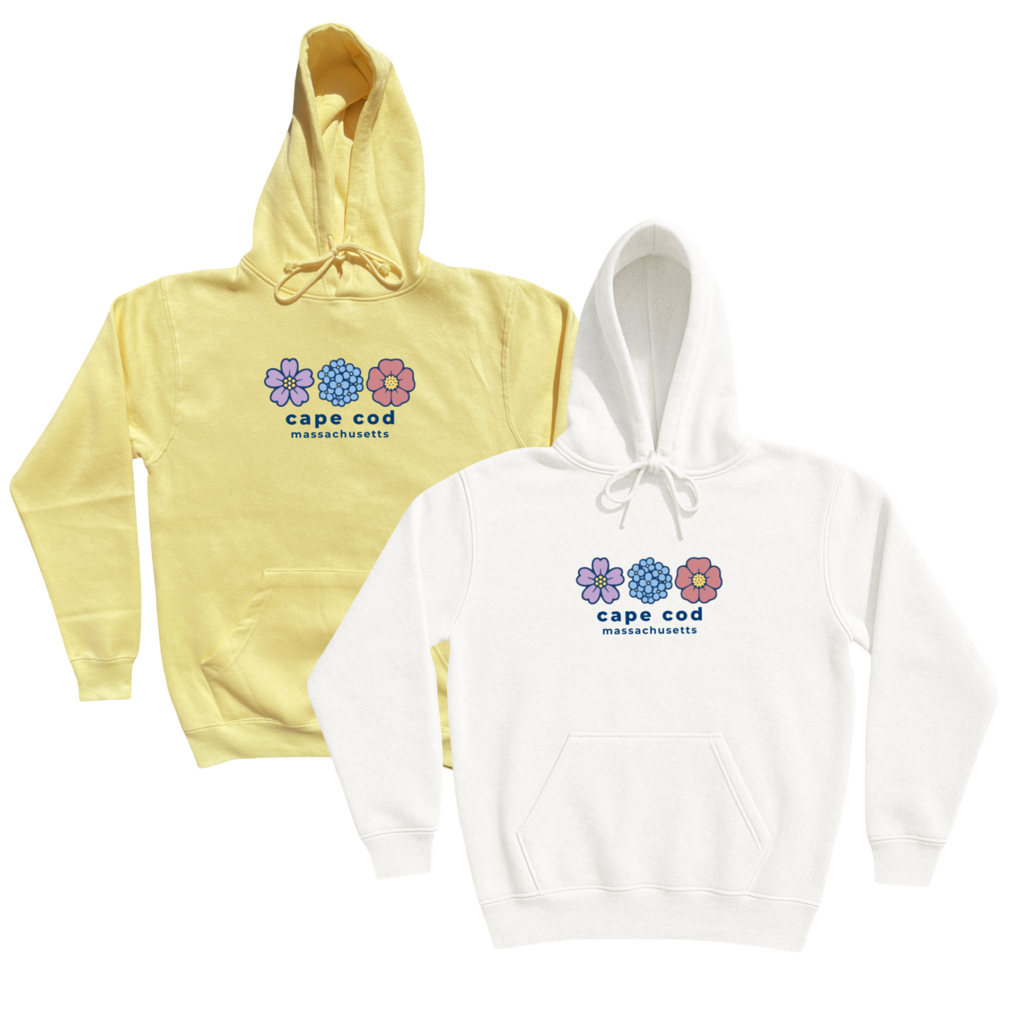 Cape Cod Summer Bloom Soft Fleece Hoodie