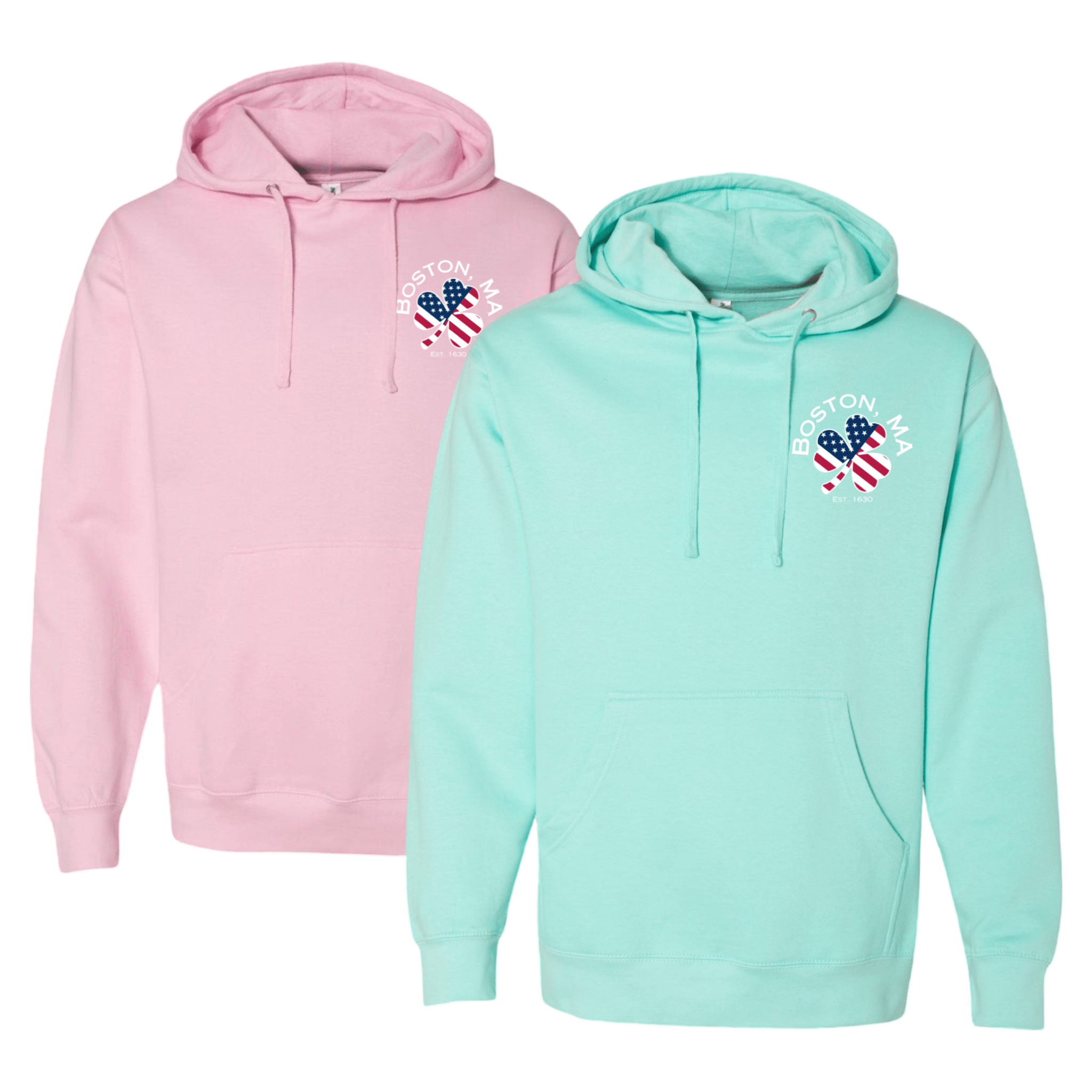 Boston USA Shamrock Essential Hoodie