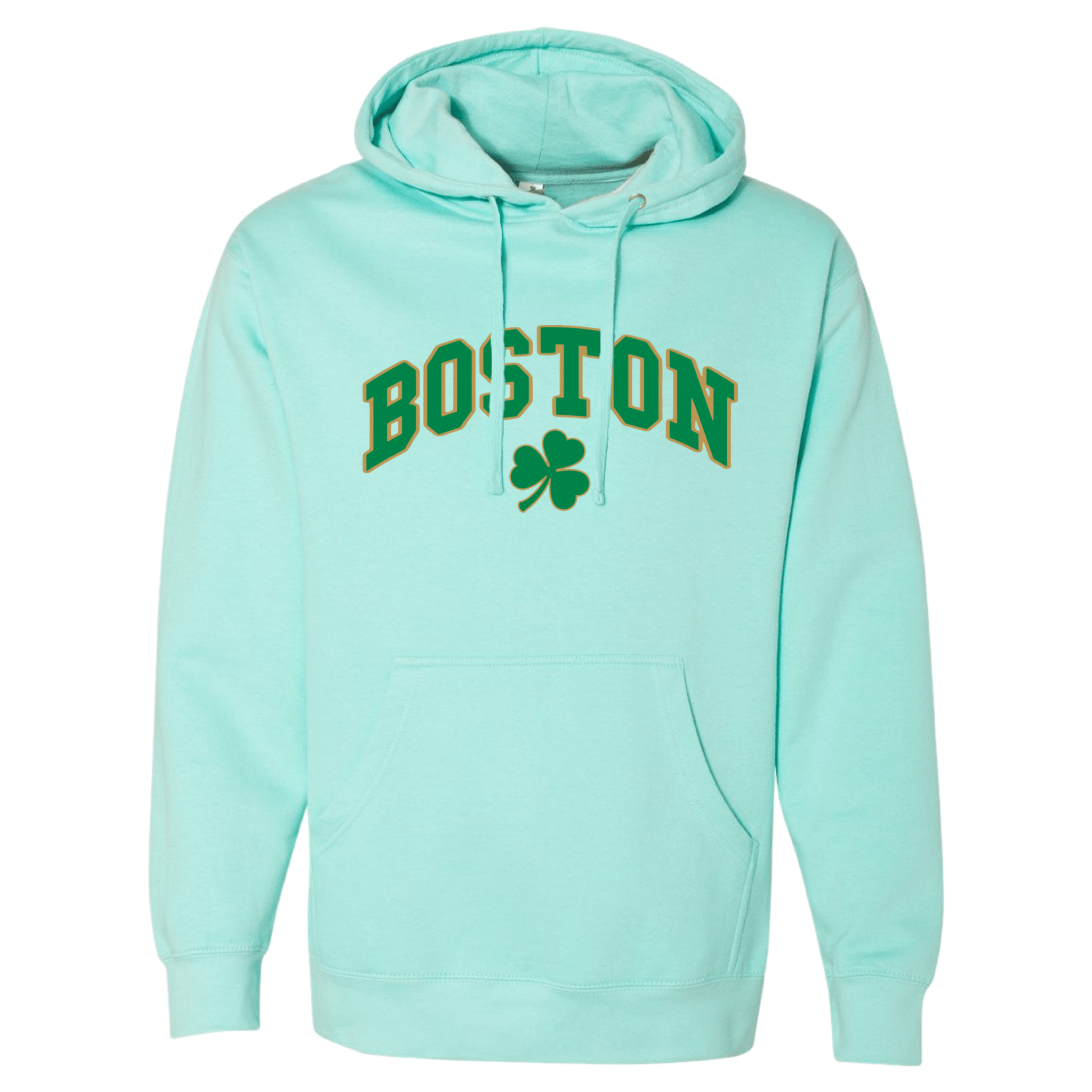 Boston Vintage Shamrock Essential Hoodie, mint