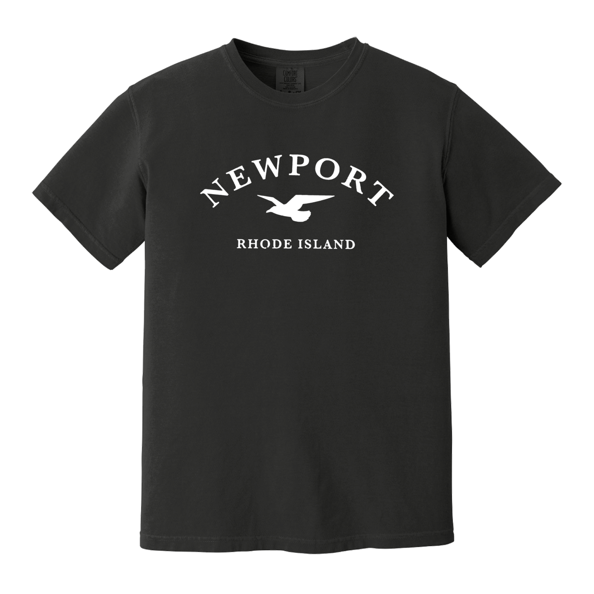 Newport Seagull Comfort Colors T-Shirt. black