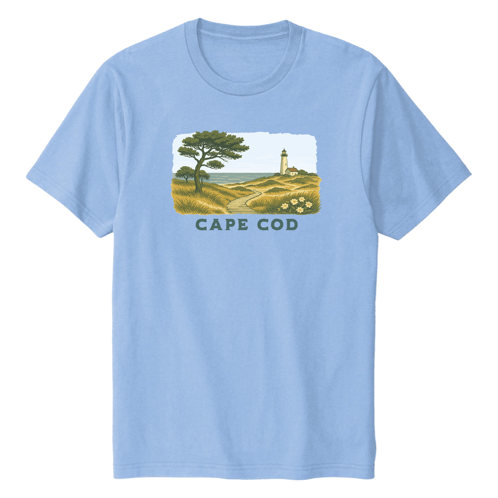 Cape Cod Clothing Company Cape Cod Serene Shoreline Soft Cotton T-Shirt