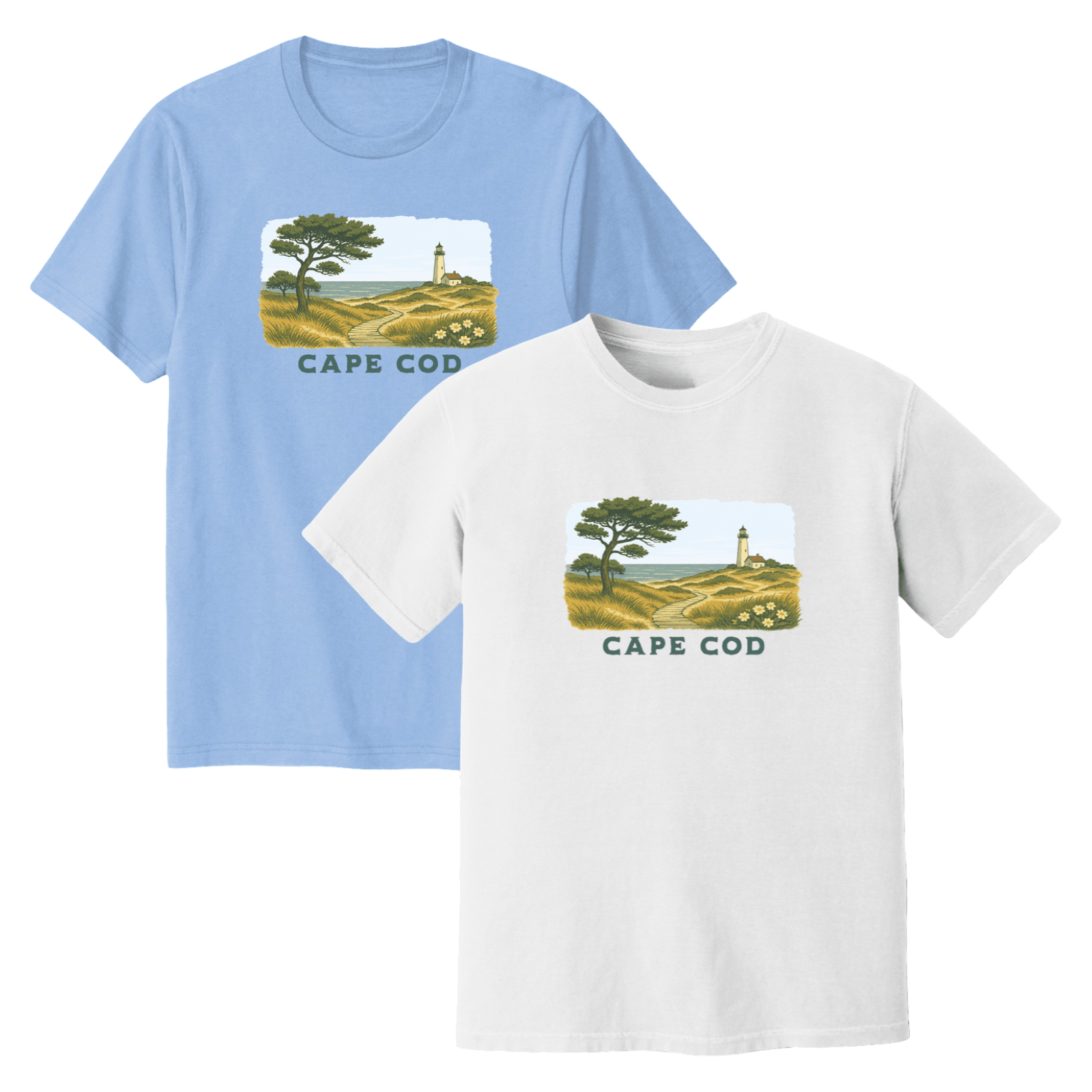 Cape Cod Clothing Company Cape Cod Serene Shoreline Soft Cotton T-Shirt