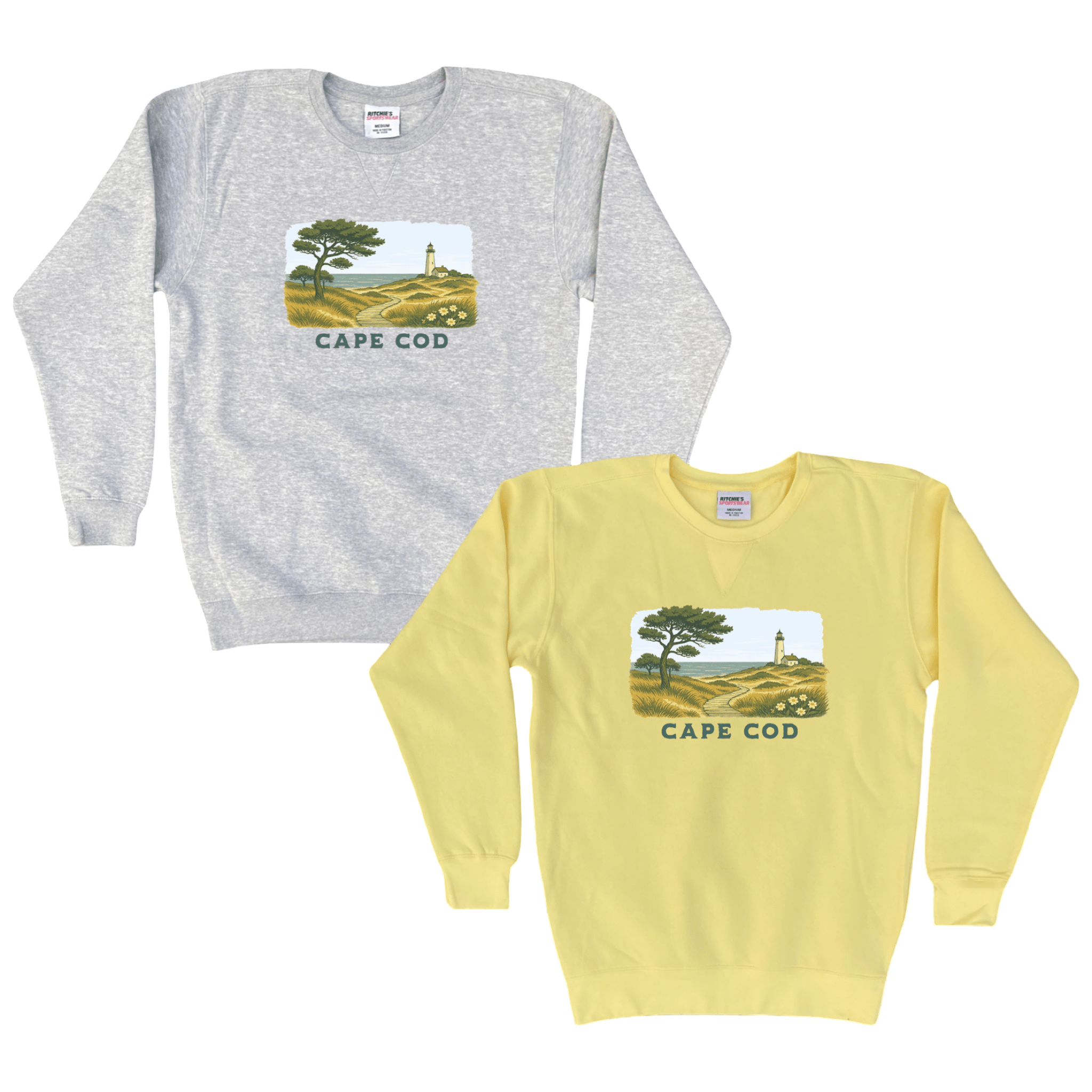 Cape Cod Clothing Company Cape Cod Serene Shoreline Fleece Crewneck Sweatshirt