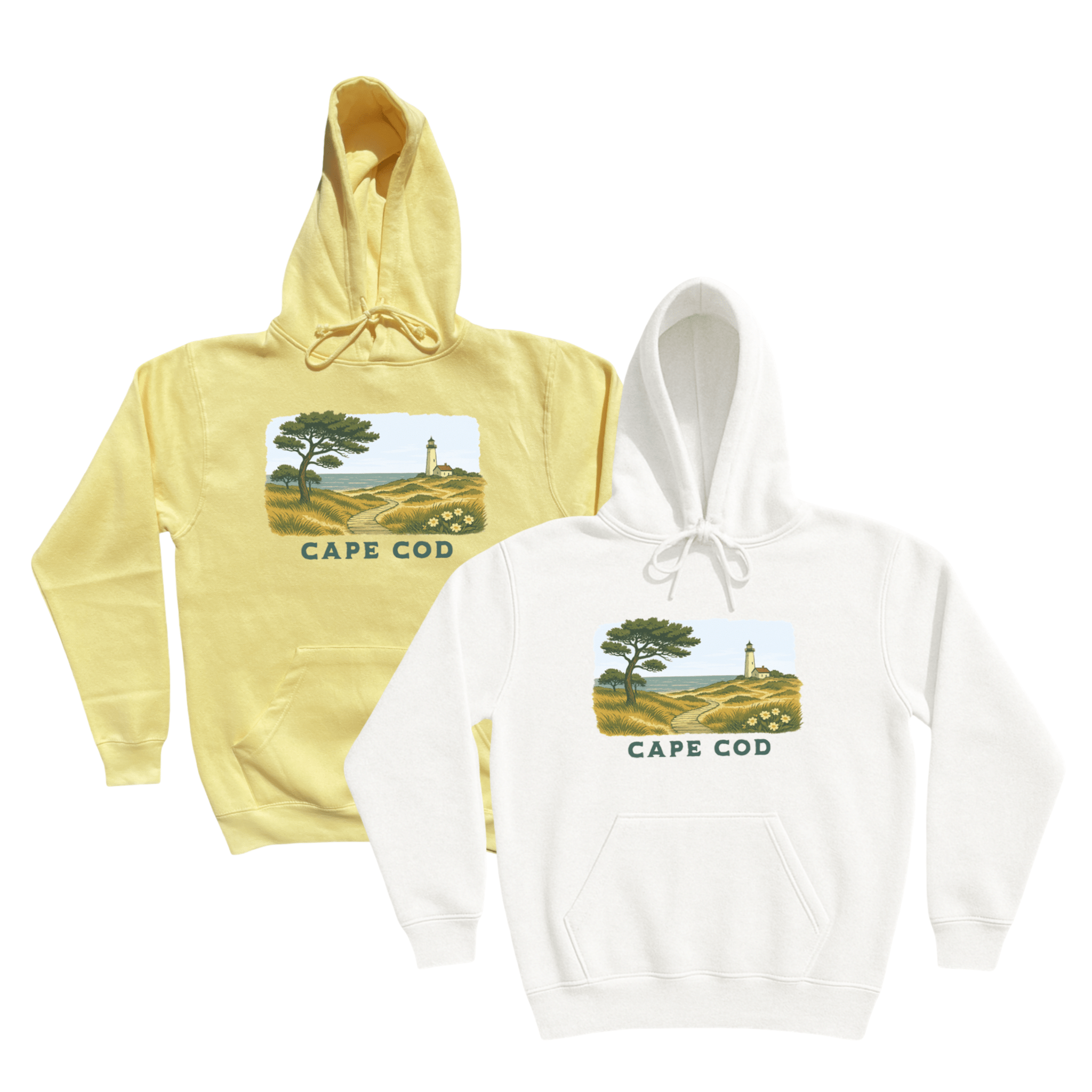 Cape Cod Clothing Company Cape Cod Serene Shoreline Soft Fleece Hoodie