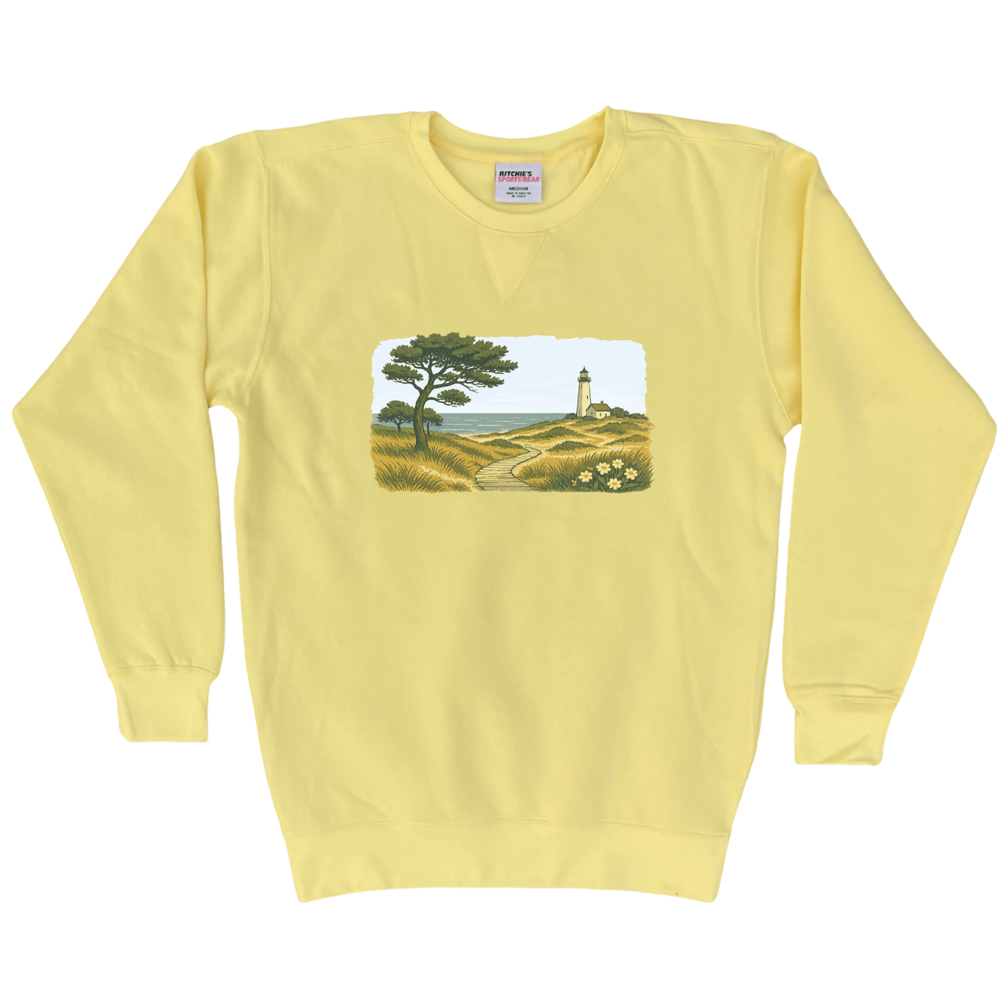 Cape Cod Clothing Company New England Serene Shoreline Fleece Crewneck Sweatshirt