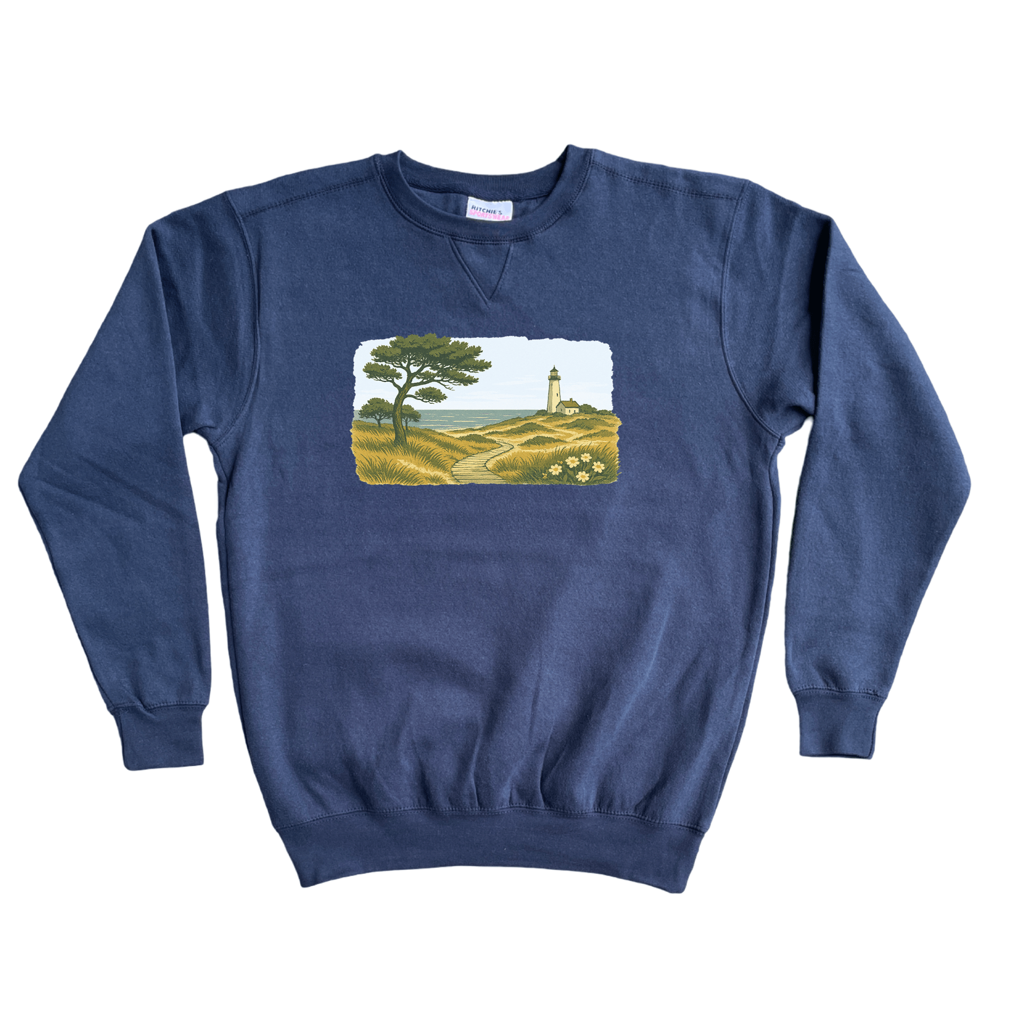 Cape Cod Clothing Company New England Serene Shoreline Fleece Crewneck Sweatshirt