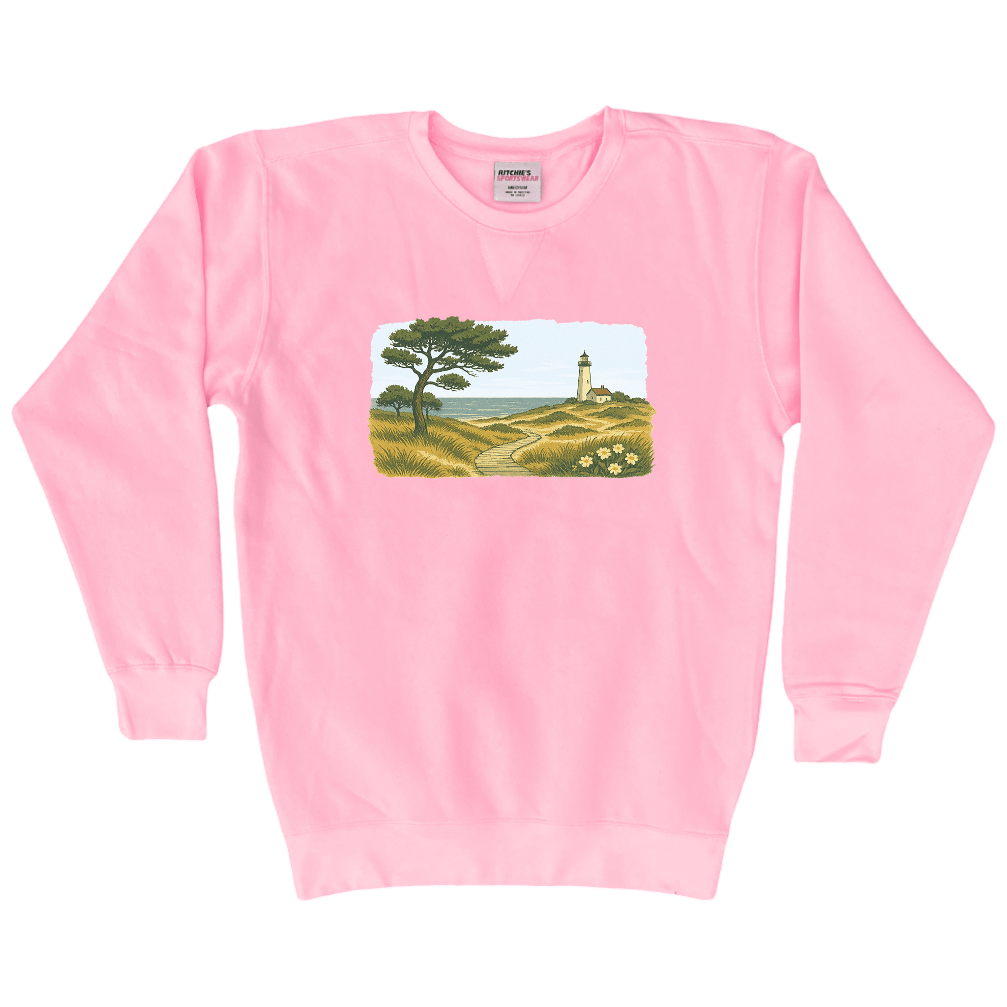 Cape Cod Clothing Company New England Serene Shoreline Fleece Crewneck Sweatshirt