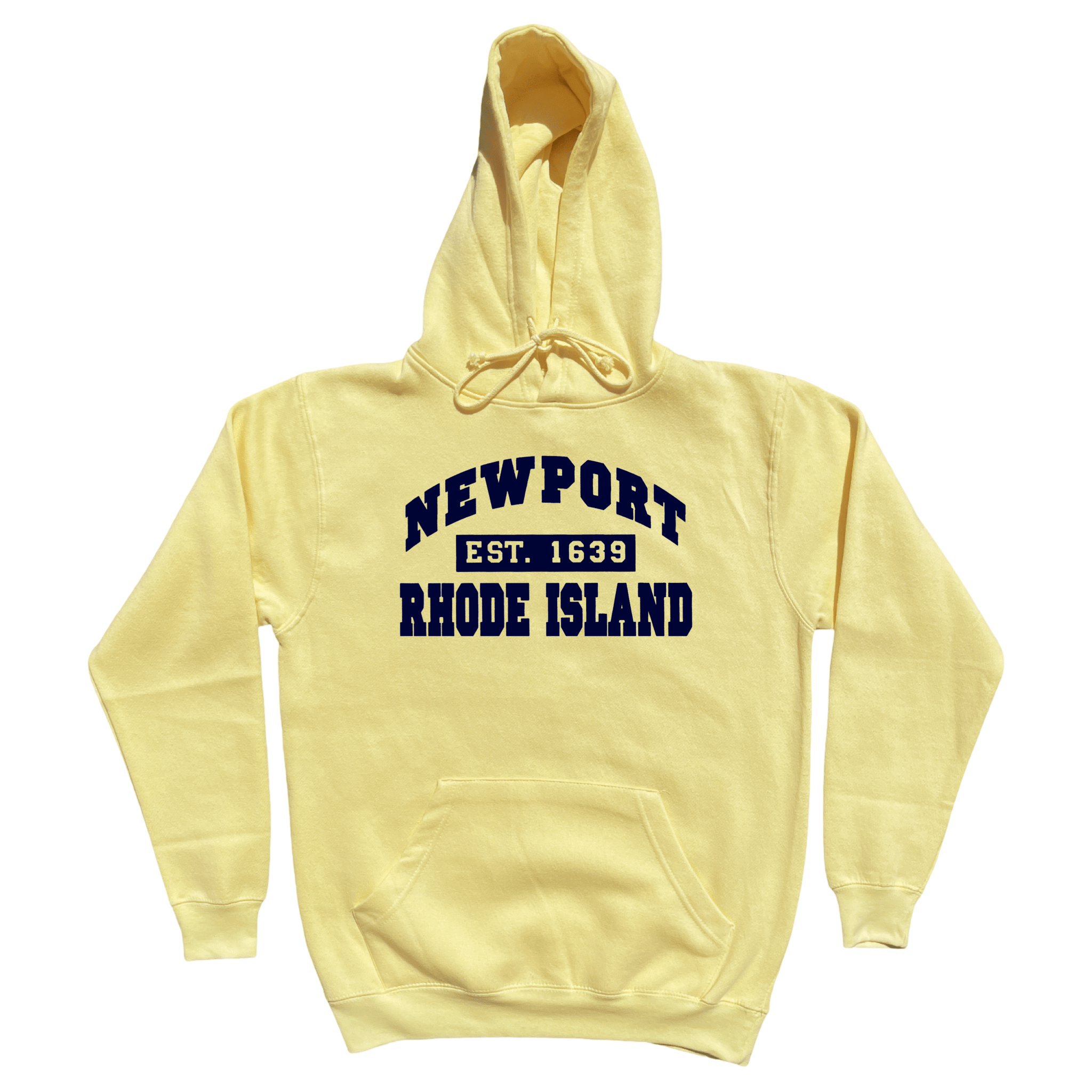 Newport Established Soft Fleece Hoodie, yellow