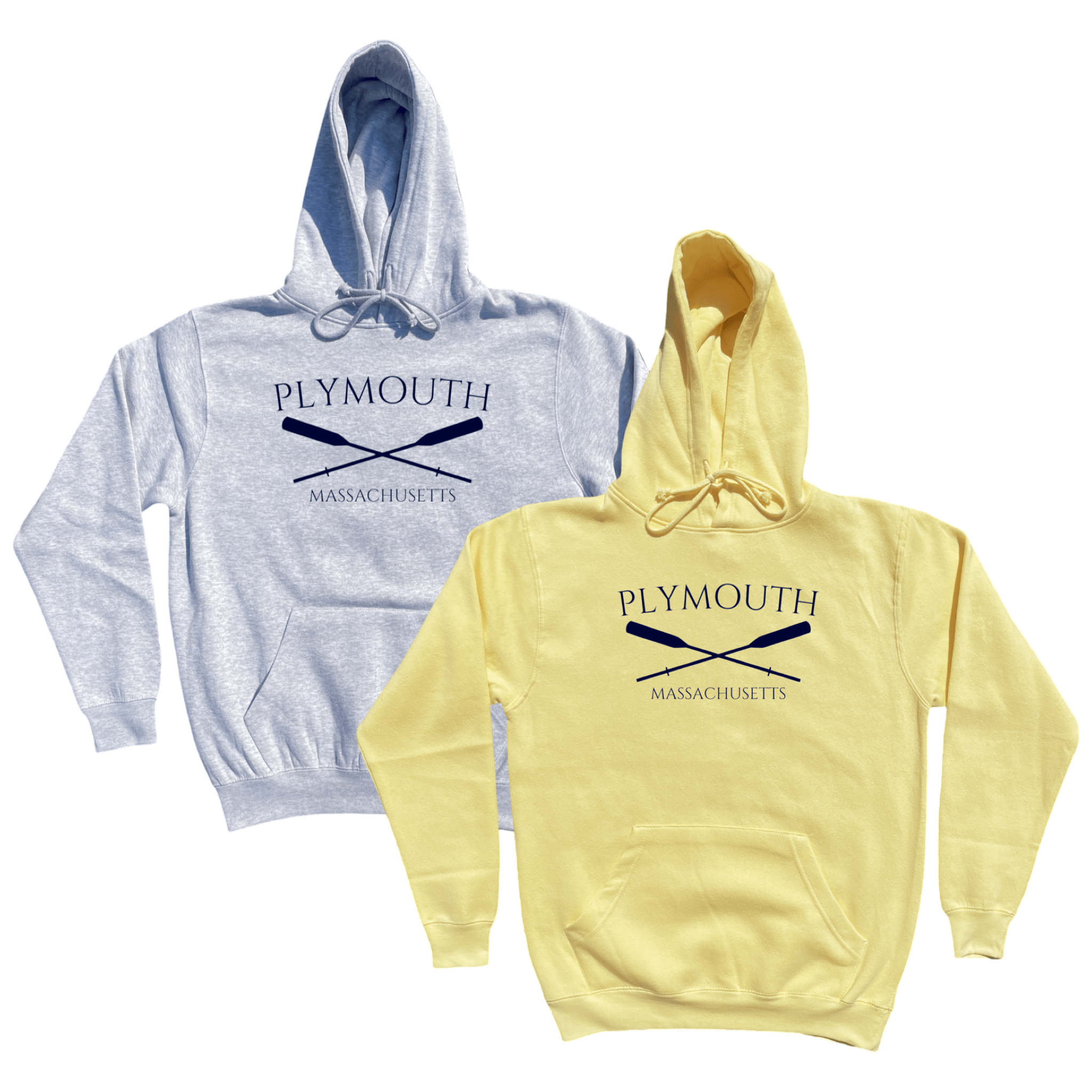 Plymouth Crossed Oar Soft Fleece Hoodie