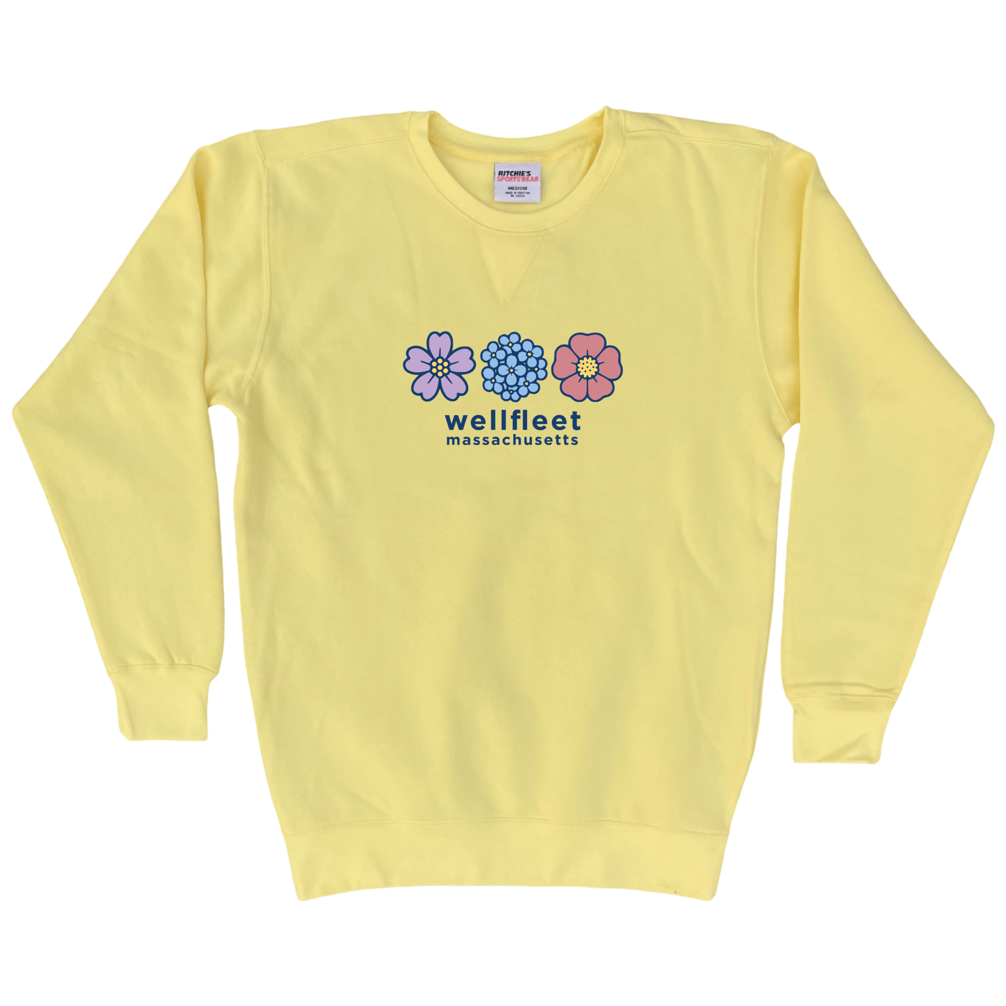 Cape Cod Clothing Company Wellfleet Summer Bloom Fleece Crewneck Sweatshirt