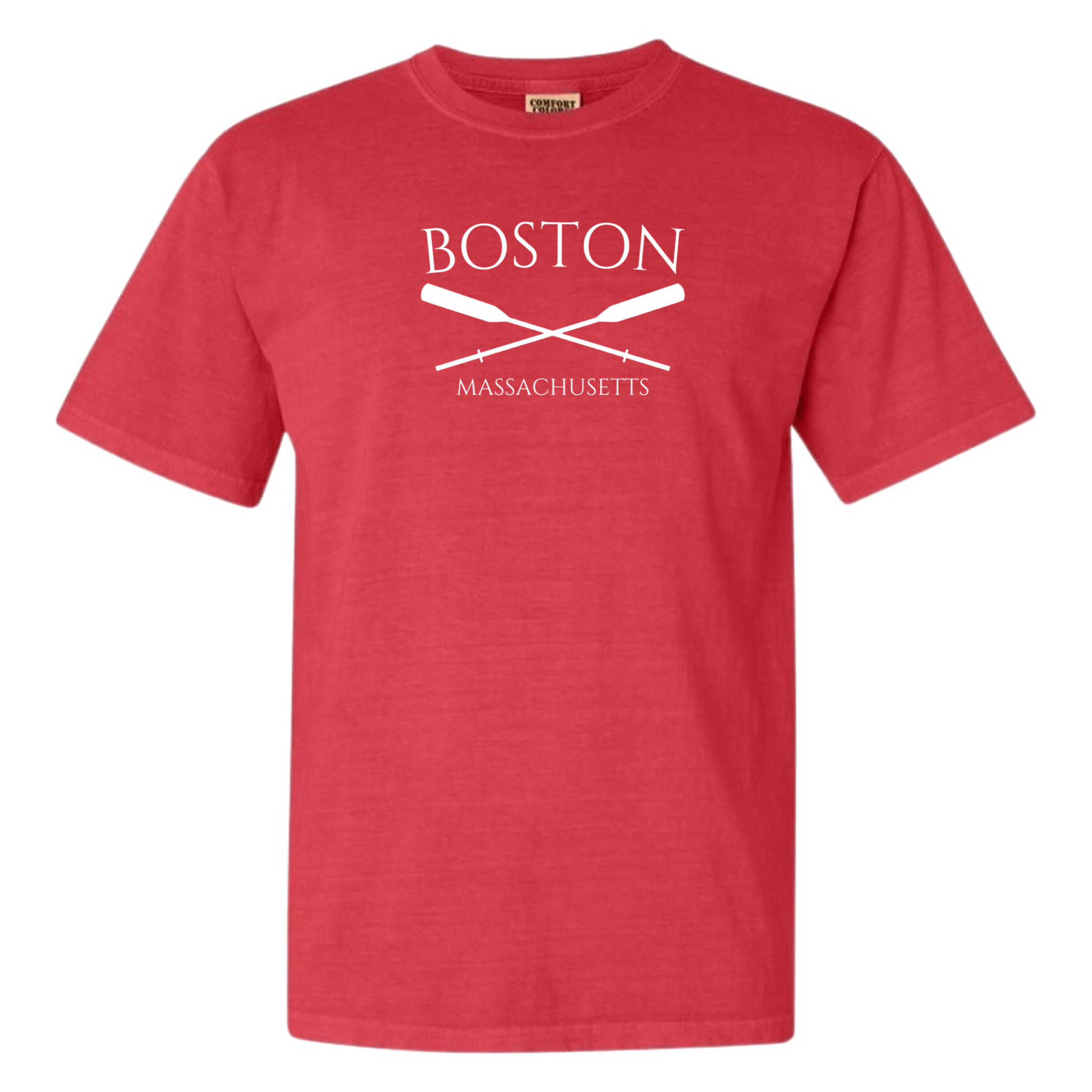 Boston Crossed Oar Comfort Colors T-Shirt, watermelon