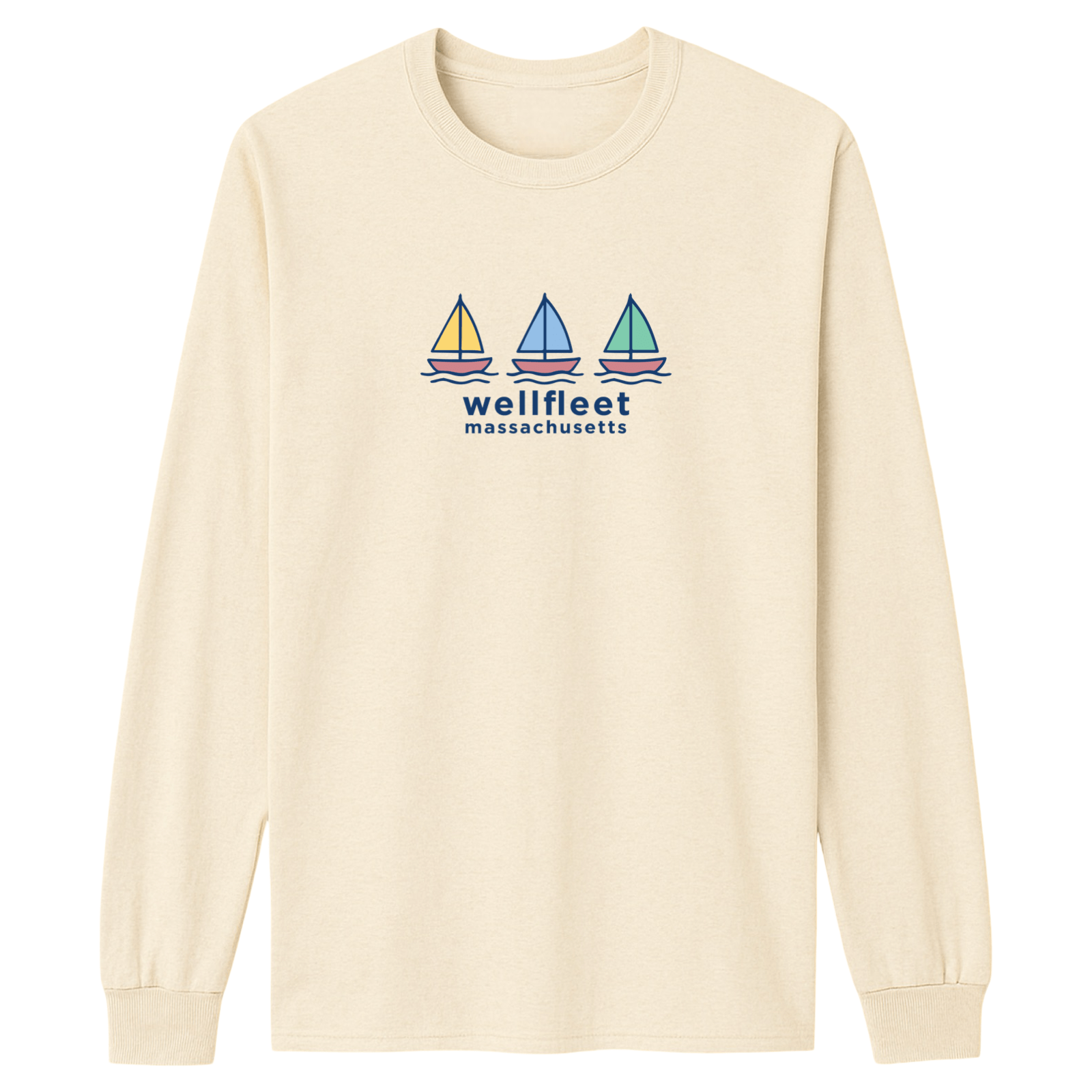 Cape Cod Clothing Company Wellfleet Summer Sails Essential Long Sleeve Tee