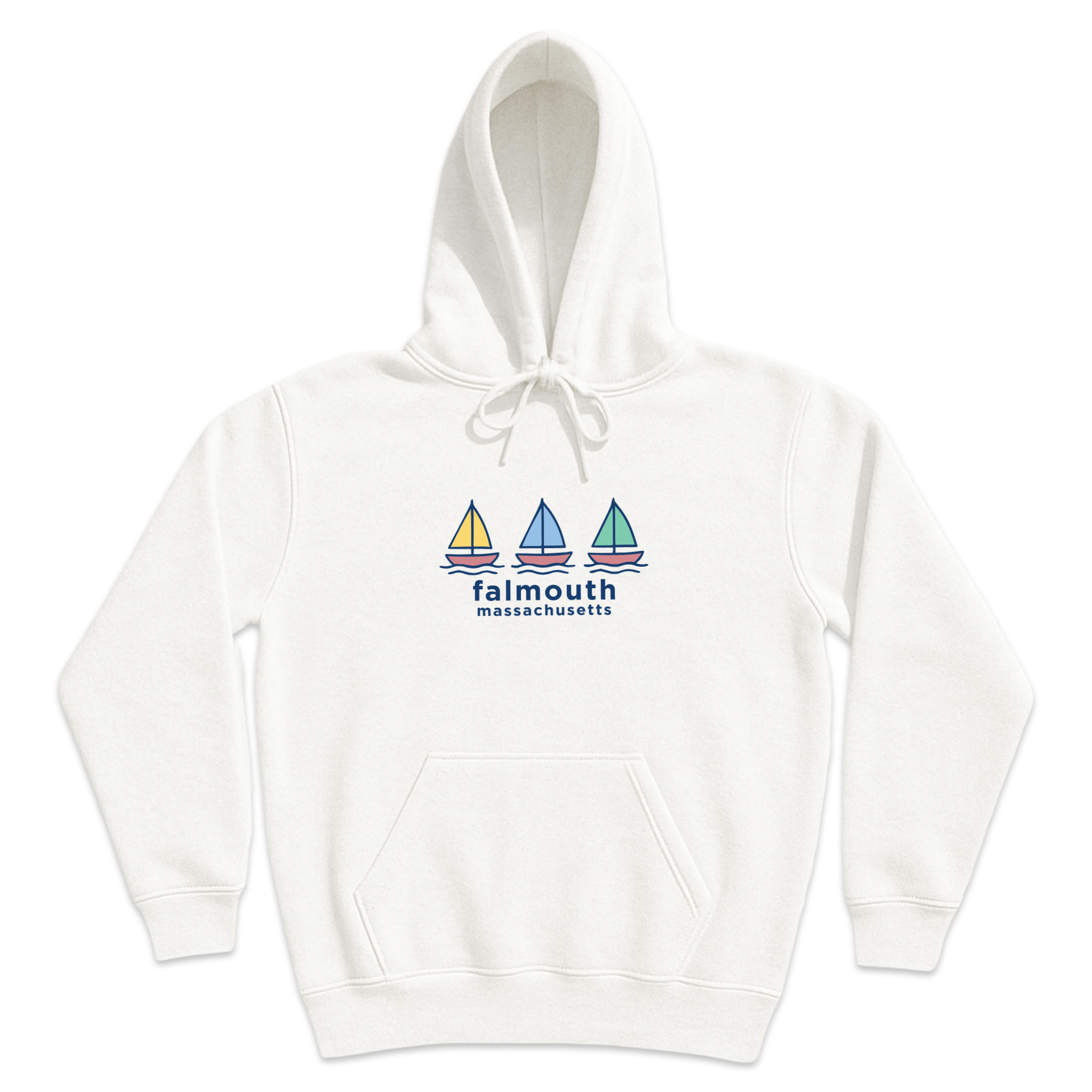 Cape Cod Clothing Company Falmouth Summer Sails Soft Fleece Hoodie