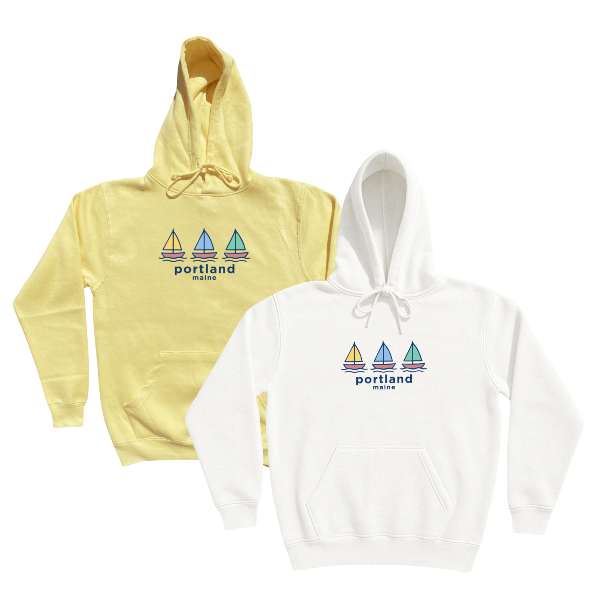 Cape Cod Clothing Company Portland Summer Sails Soft Fleece Hoodie