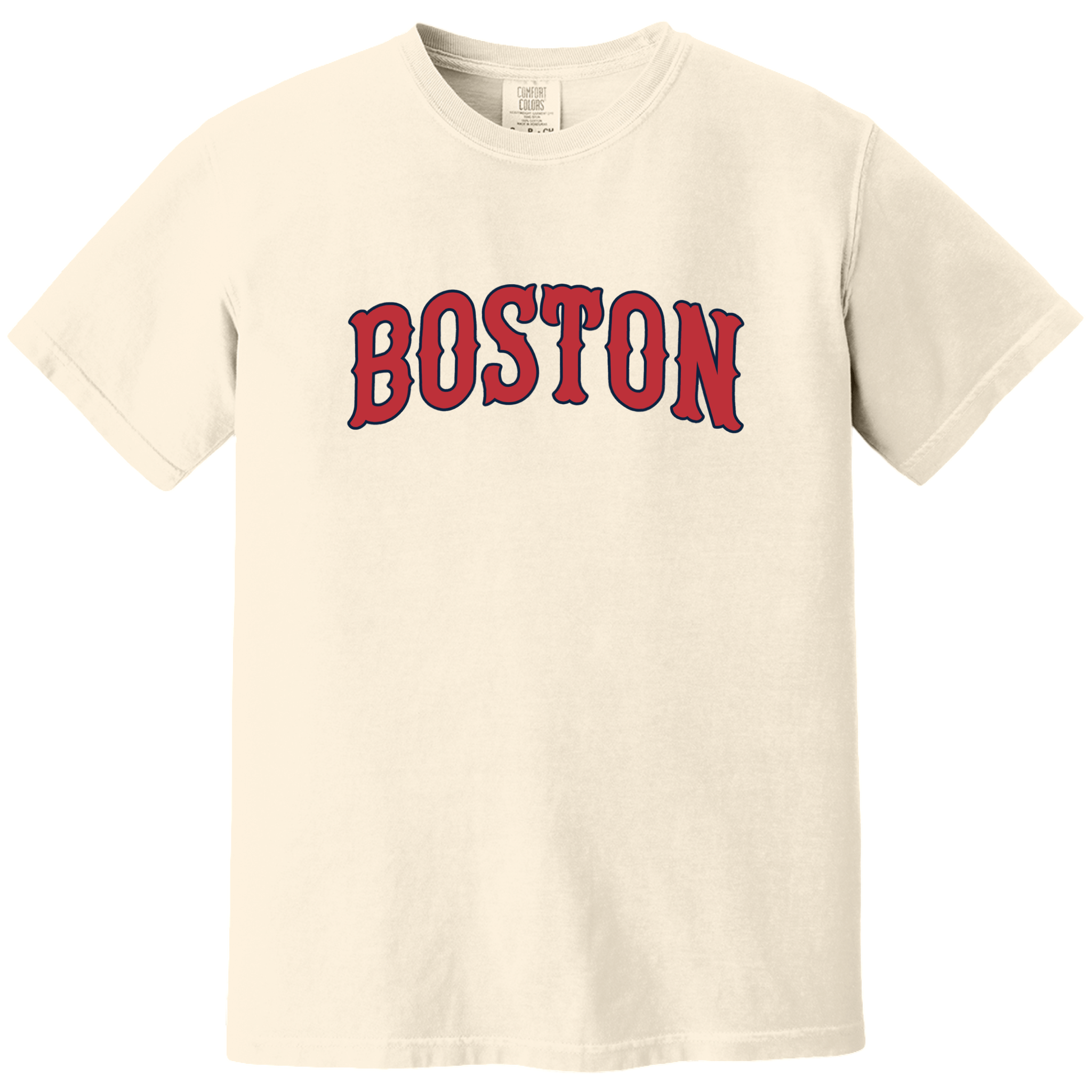 Boston Baseball Comfort Colors T-Shirt, ivory