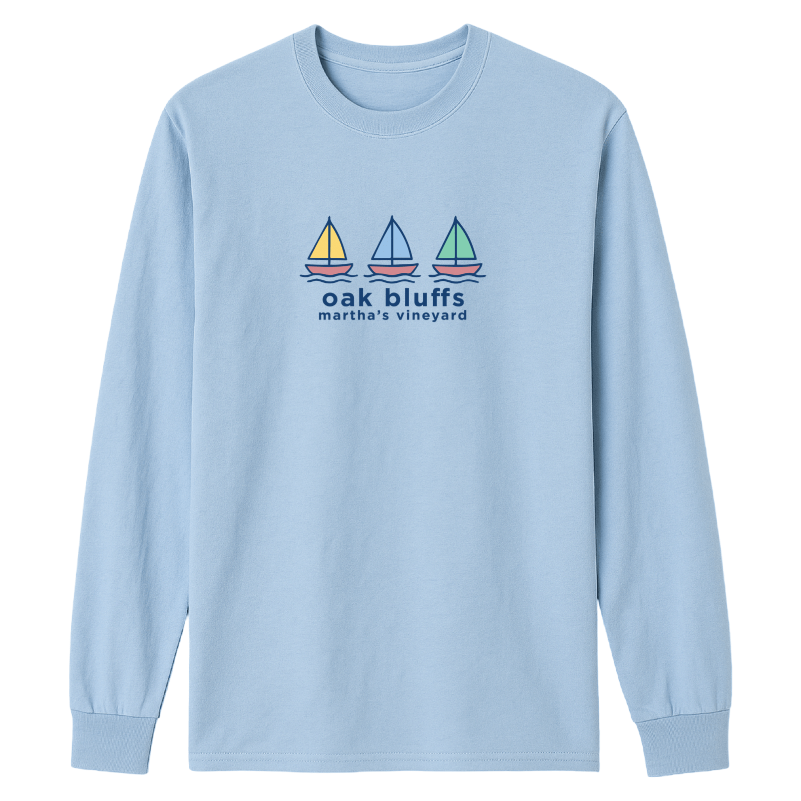 Cape Cod Clothing Company Oak Bluffs Summer Sails Essential Long Sleeve Tee