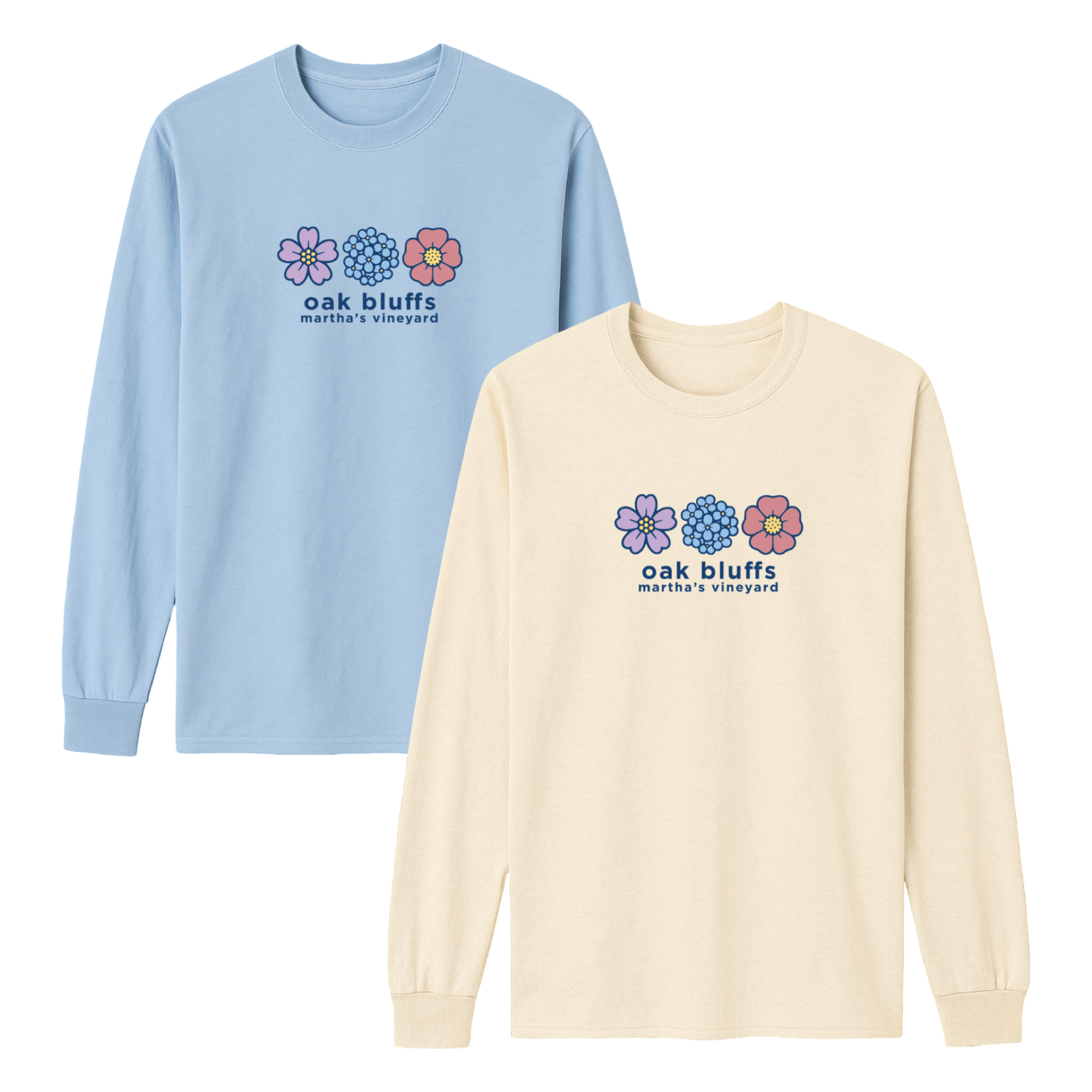 Cape Cod Clothing Company Oak Bluffs Summer Bloom Essential Long Sleeve Tee