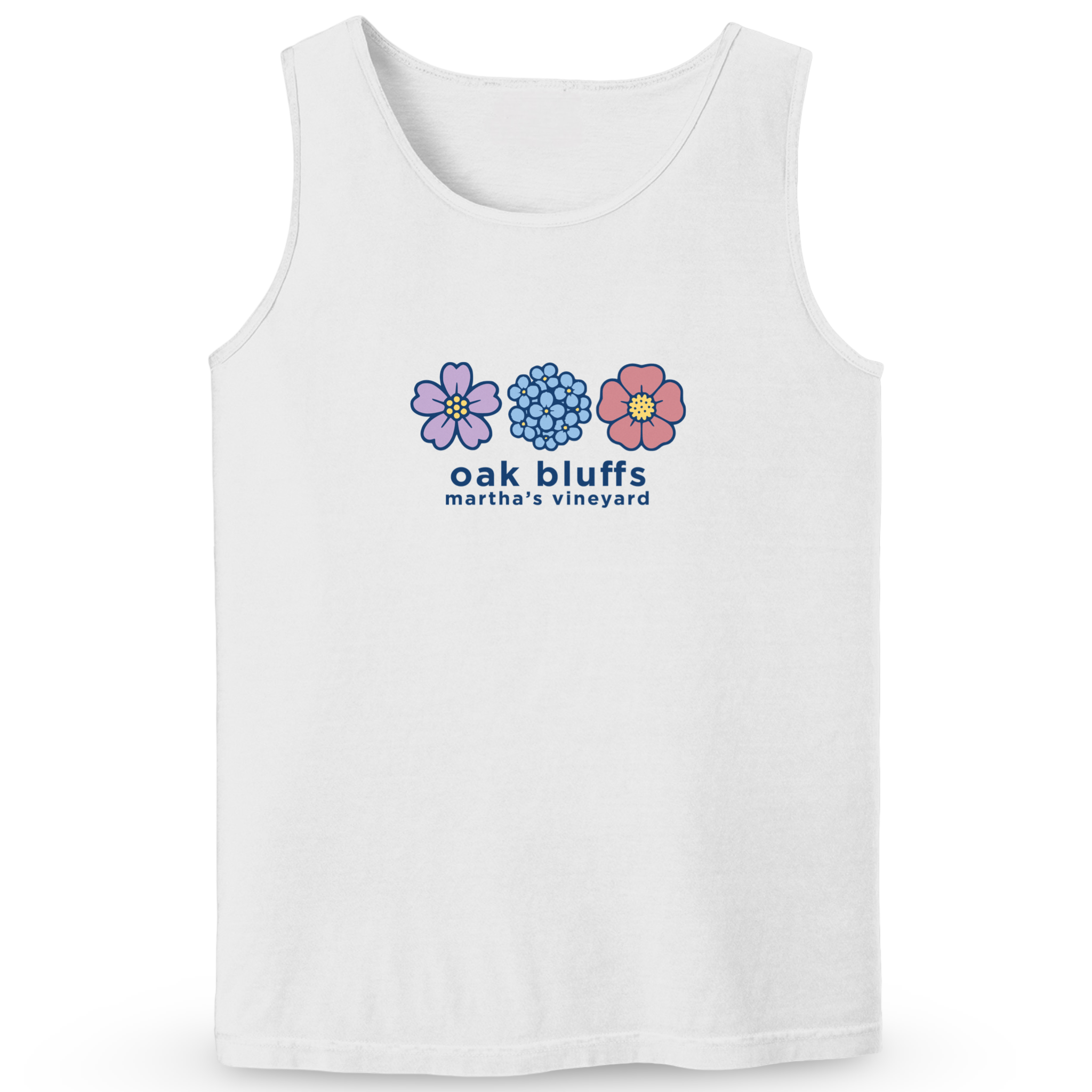 Oak Bluffs Summer Bloom Soft Cotton Tank Top