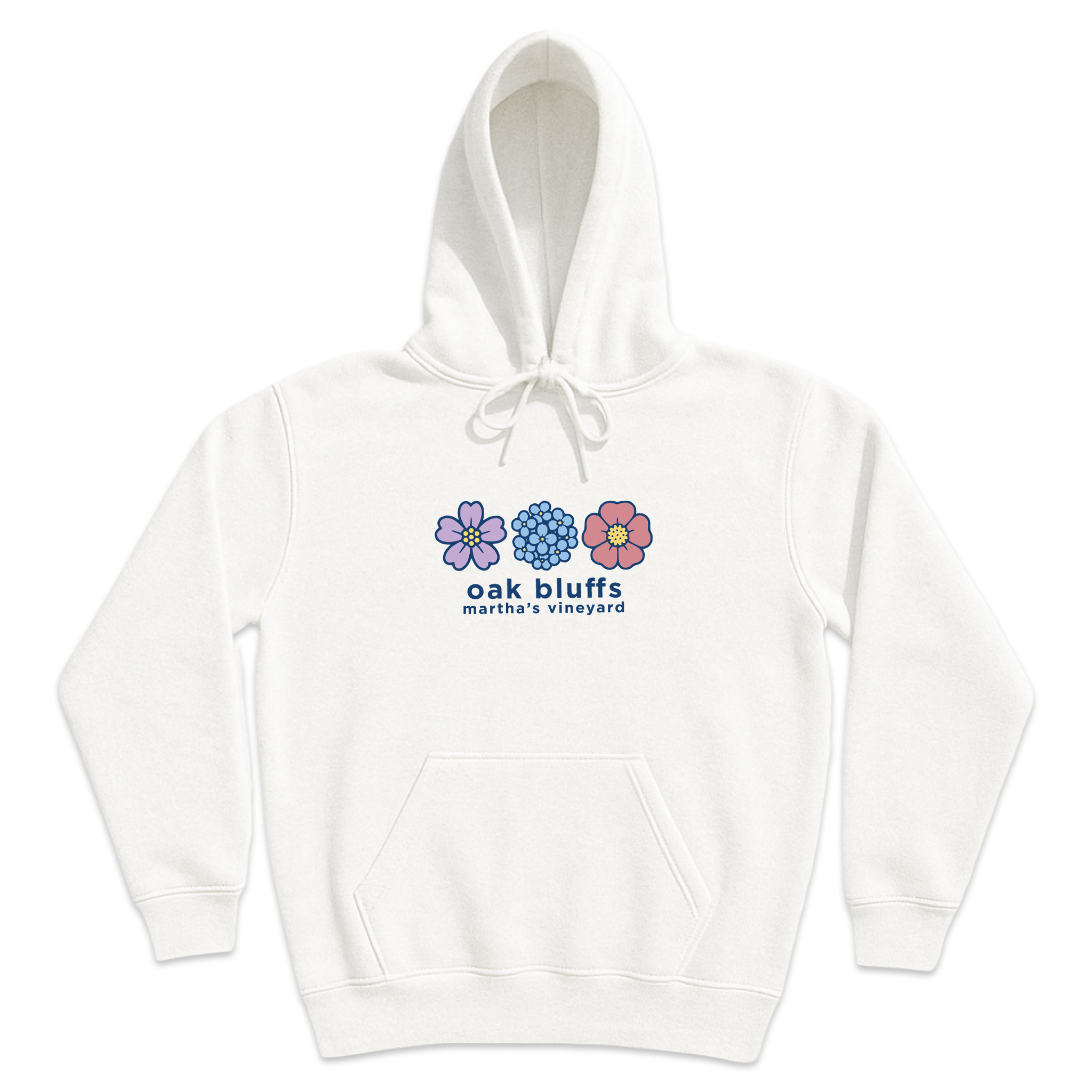 Oak Bluffs Summer Bloom Soft Fleece Hoodie