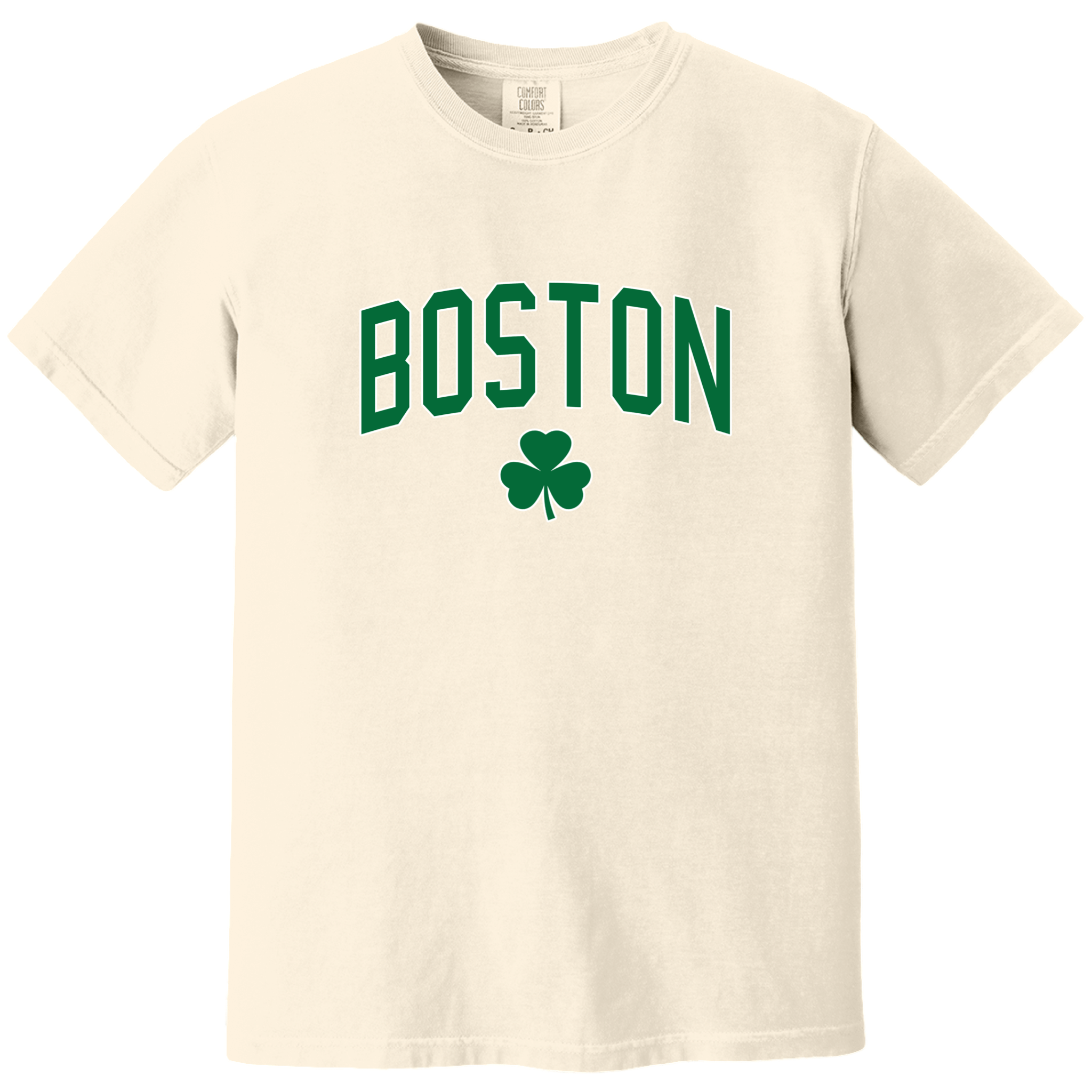 Boston Basketball Comfort Colors T-Shirt, ivory