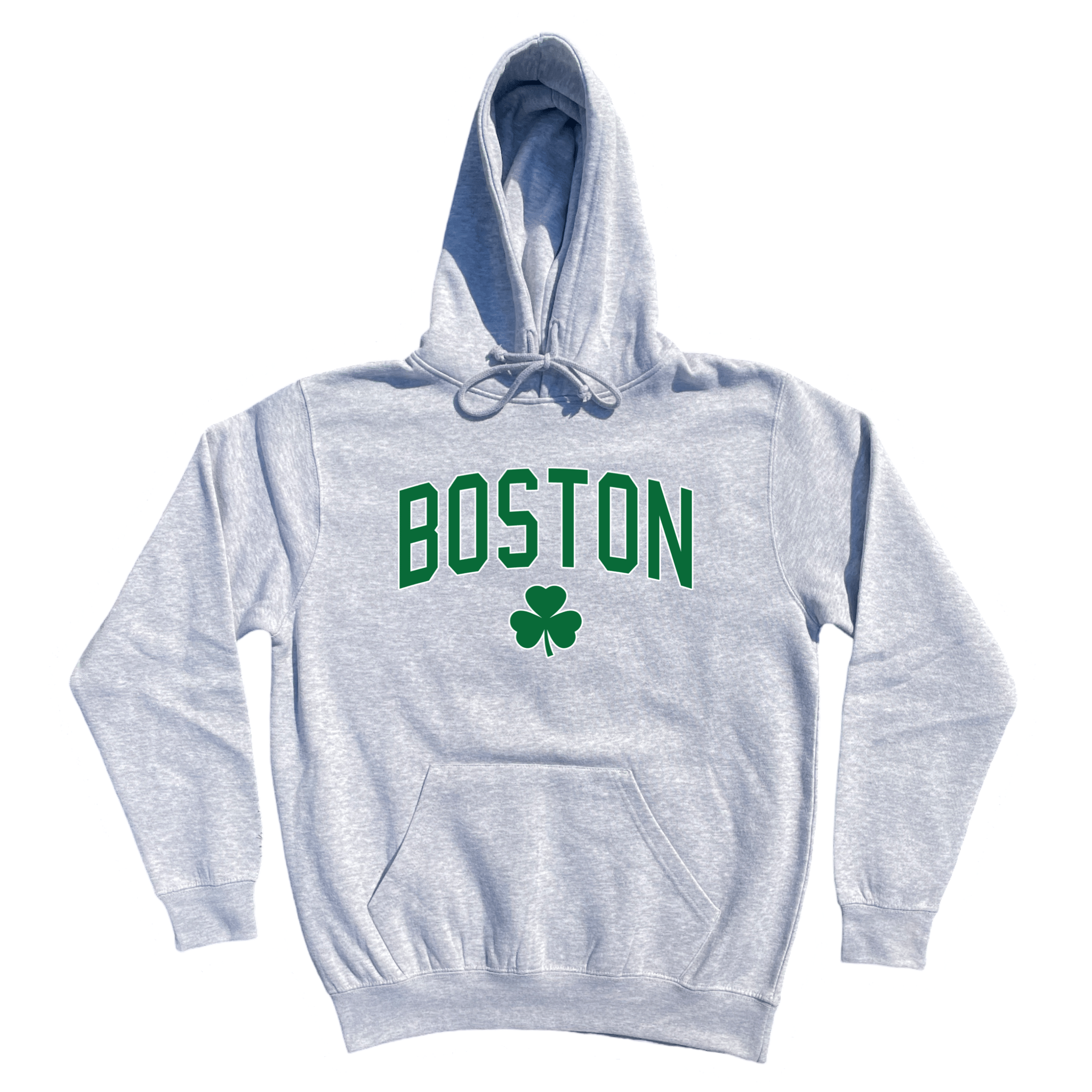 Boston Basketball Soft Fleece Hoodie, heather grey