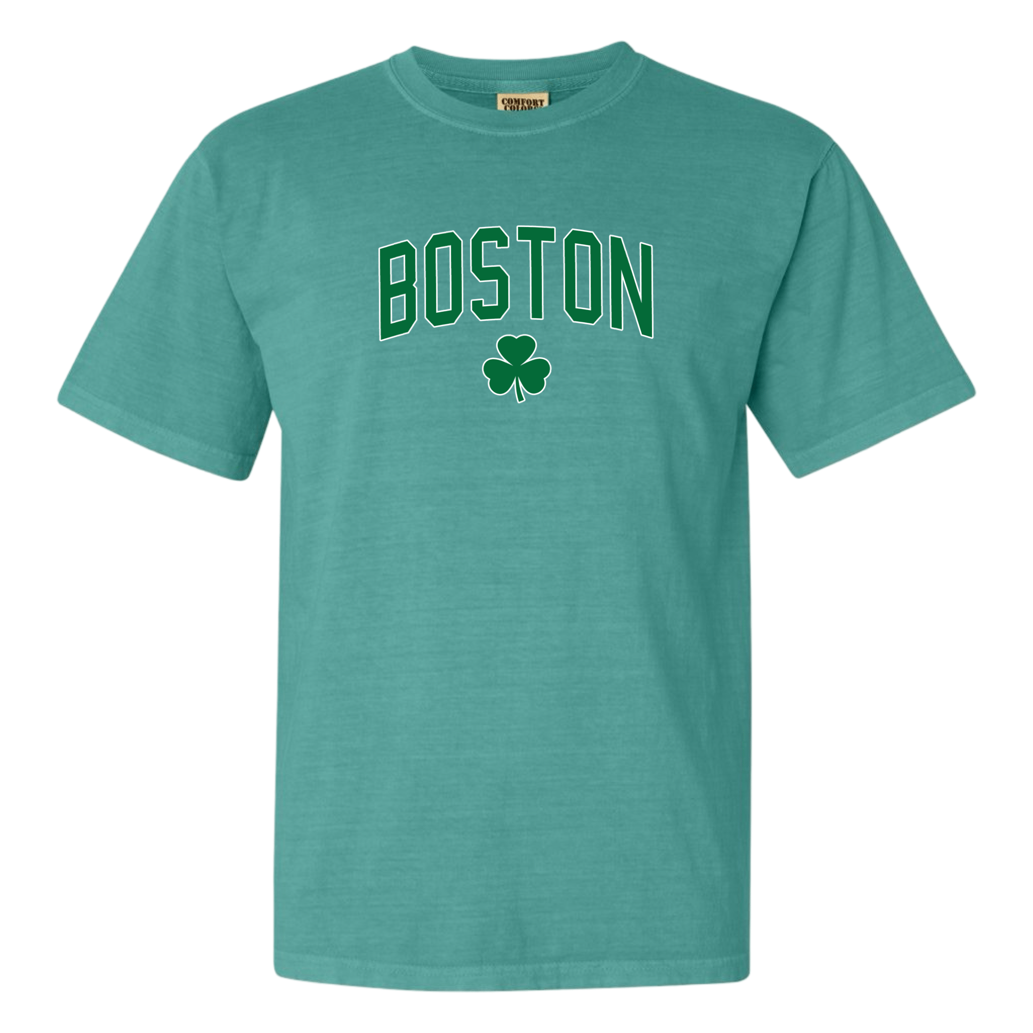 Boston Basketball Comfort Colors T-Shirt, seafoam