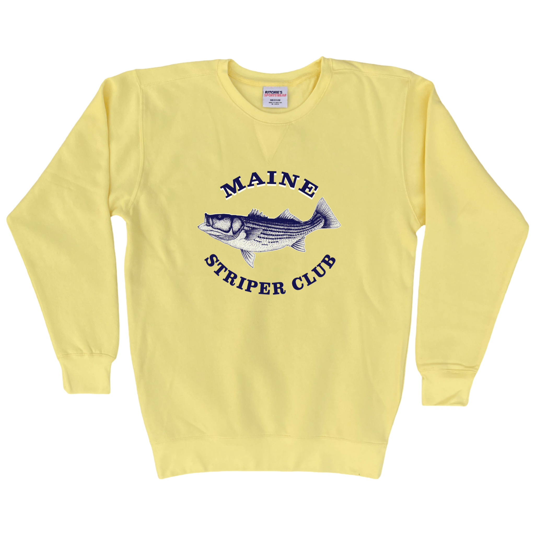 Cape Cod Clothing Company Maine Striper Club Fleece Crewneck Sweatshirt