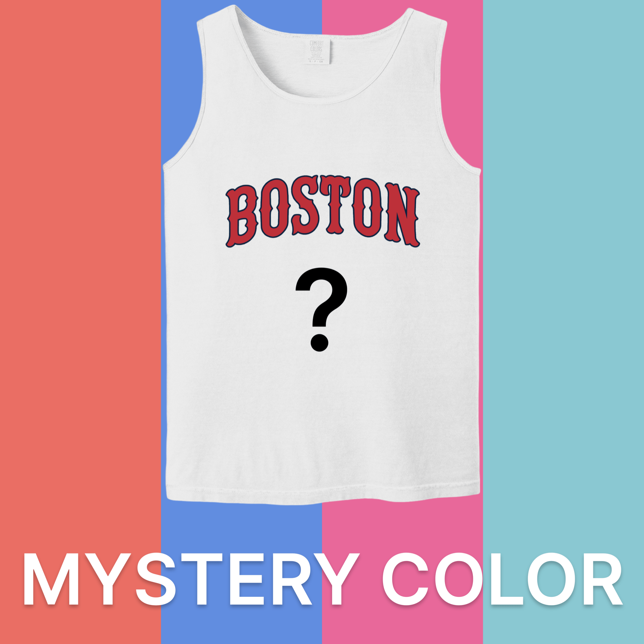 Boston Baseball Comfort Colors Tank Top - Mystery Color