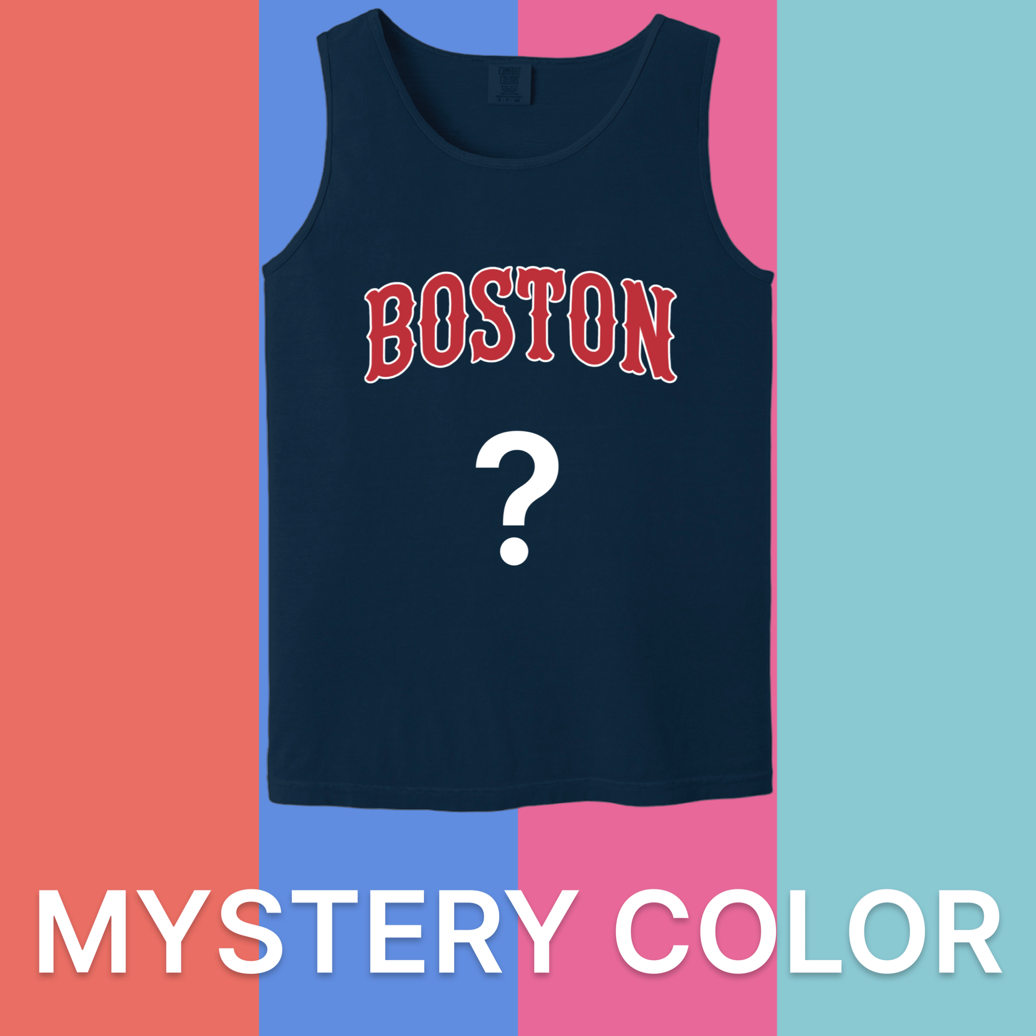 Boston Baseball Comfort Colors Tank Top - Mystery Color