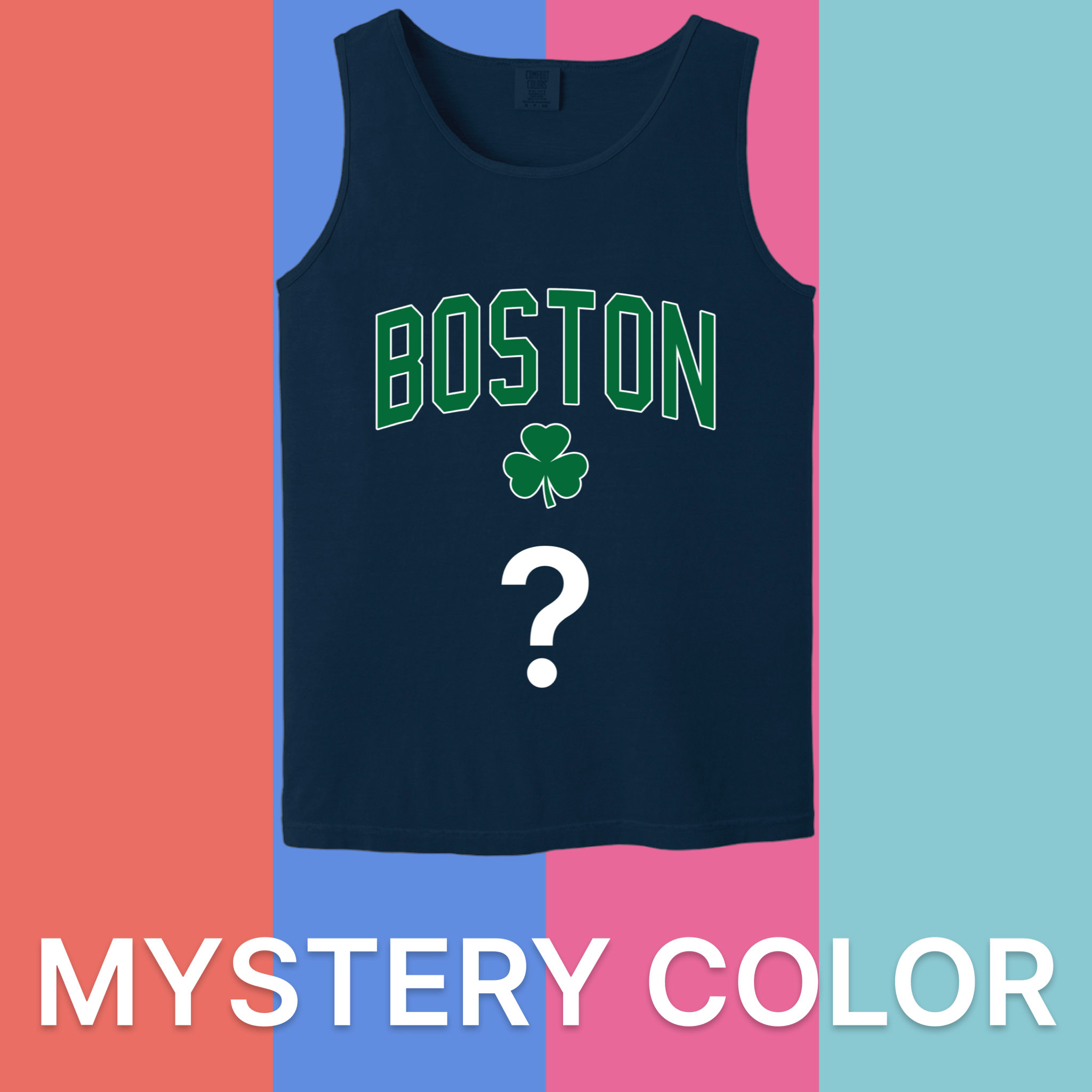 Boston Basketball Comfort Colors Tank Top - Mystery Color