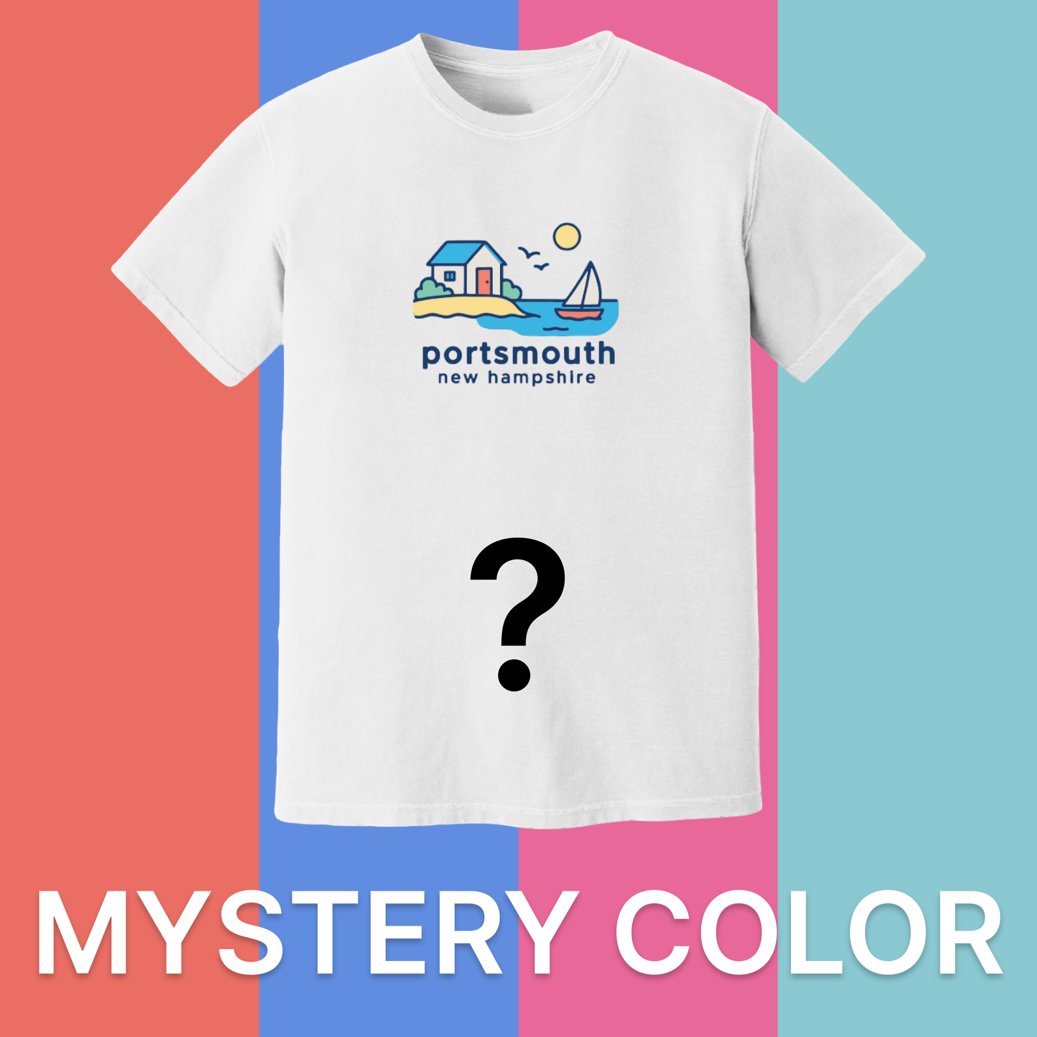 Portsmouth Beach House Comfort Colors T-Shirt - Mystery Color