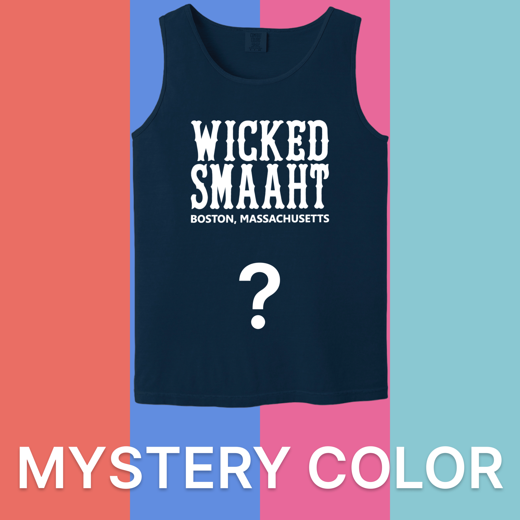 Boston Wicked Smaaht Comfort Colors Tank Top - Mystery Color