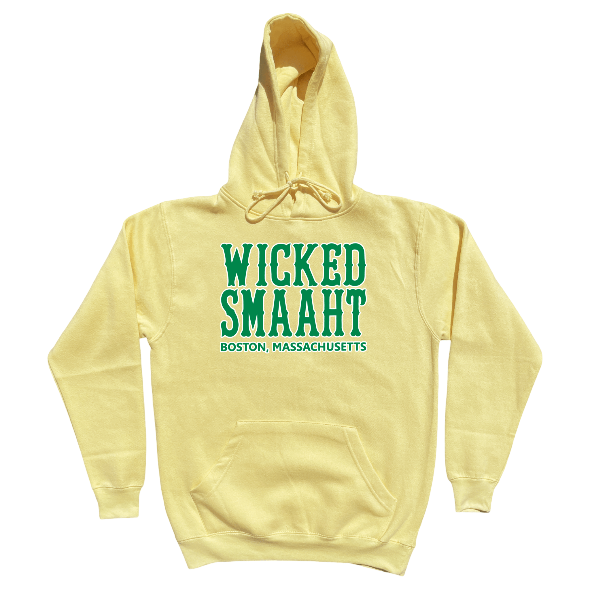 Boston Green Wicked Smaaht Soft Fleece Hoodie, yellow