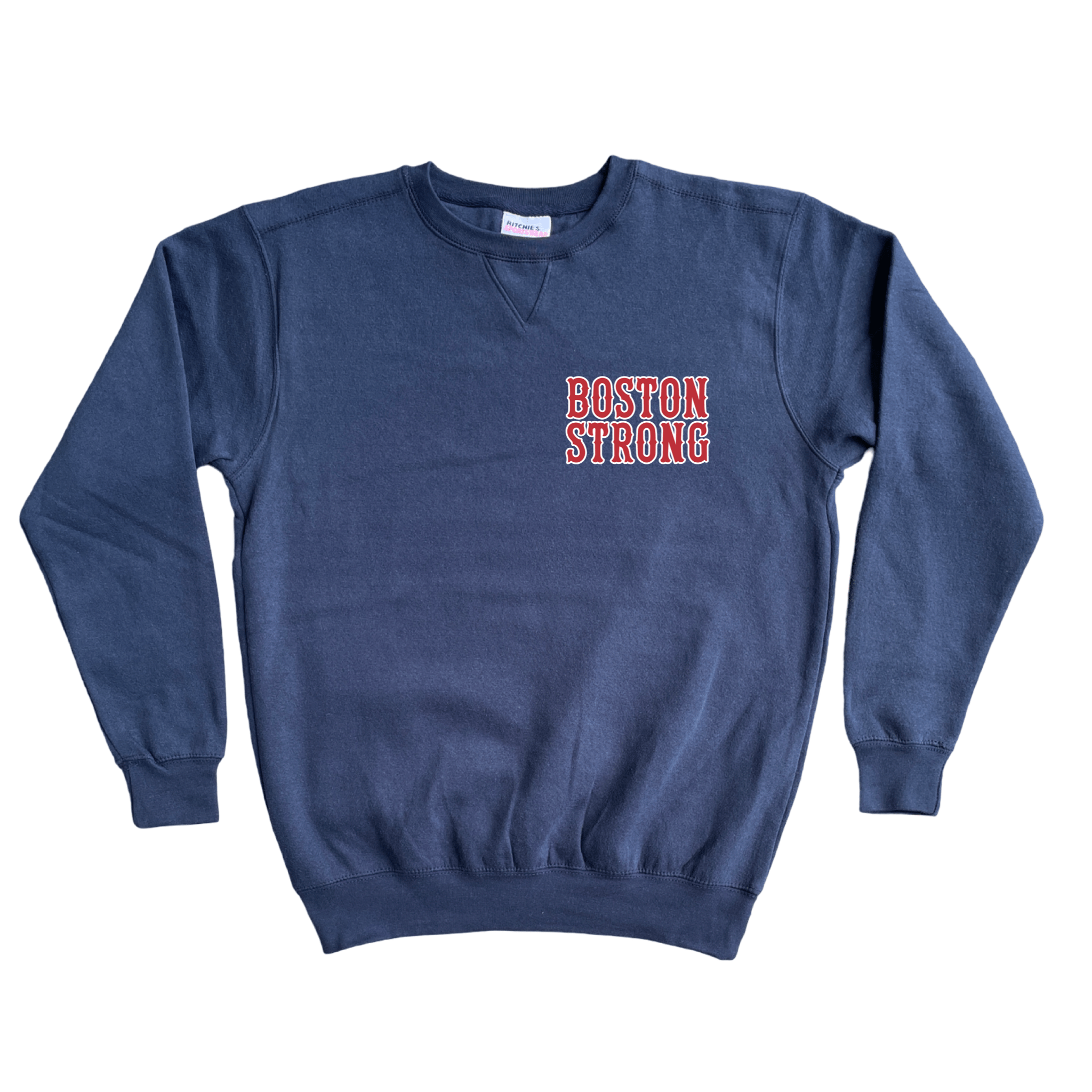 Boston Strong Fleece Crewneck Sweatshirt, navy