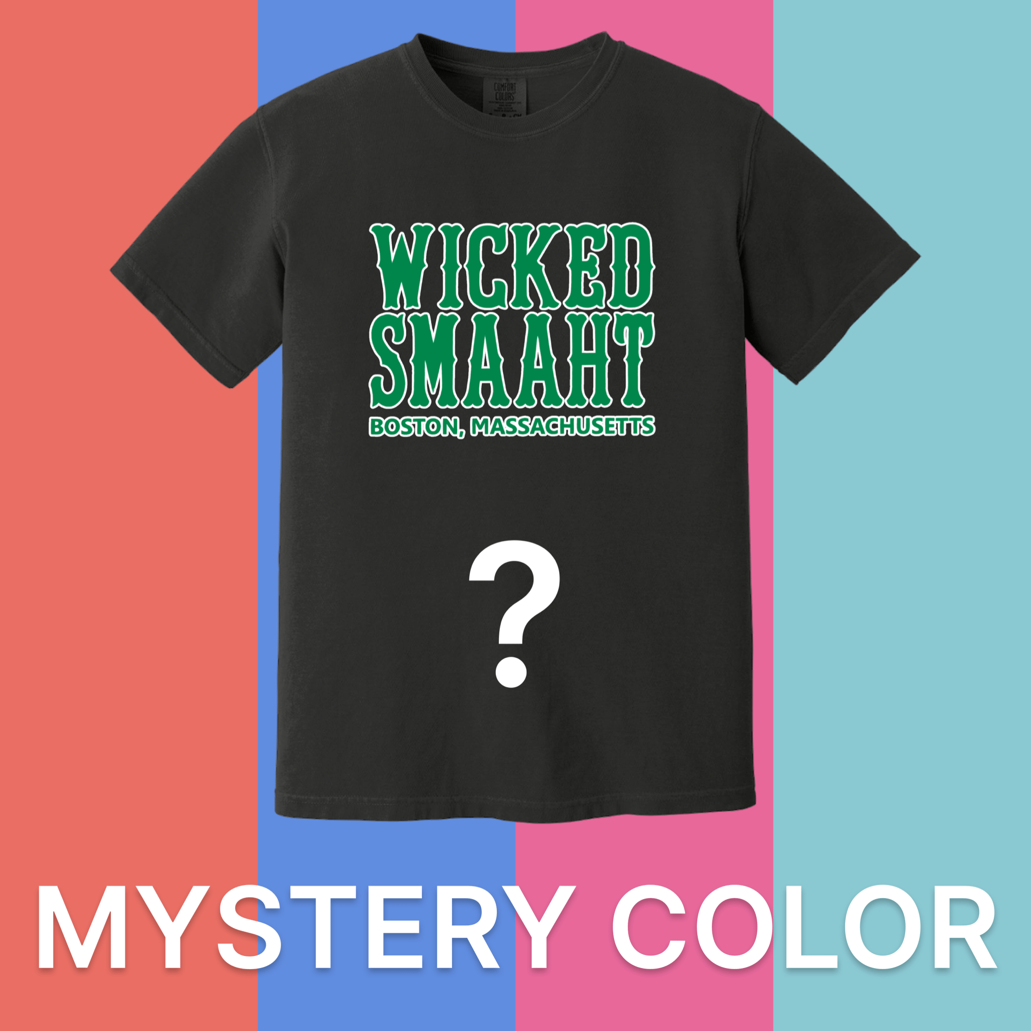 Boston Green Wicked Smaaht Comfort Colors T-Shirt - Mystery Color