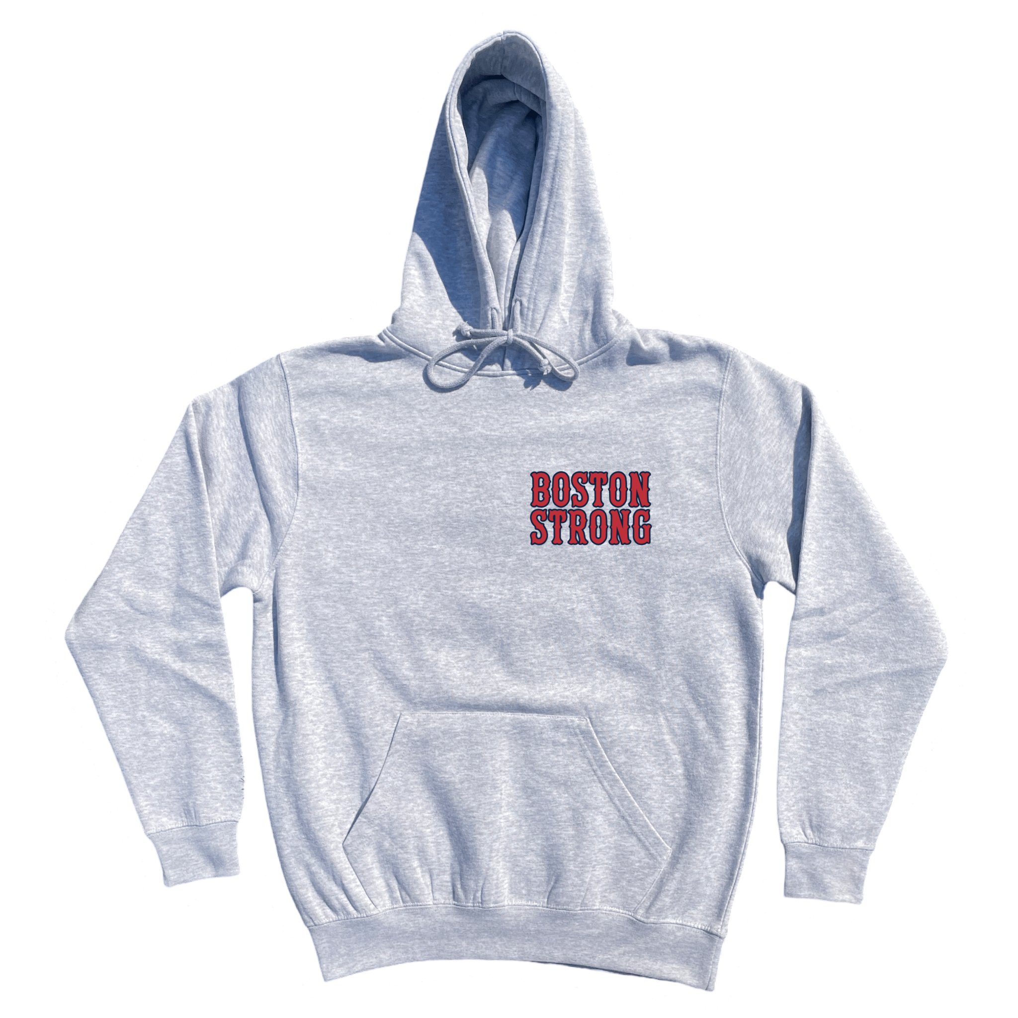 Boston Strong Soft Fleece Hoodie, heather grey